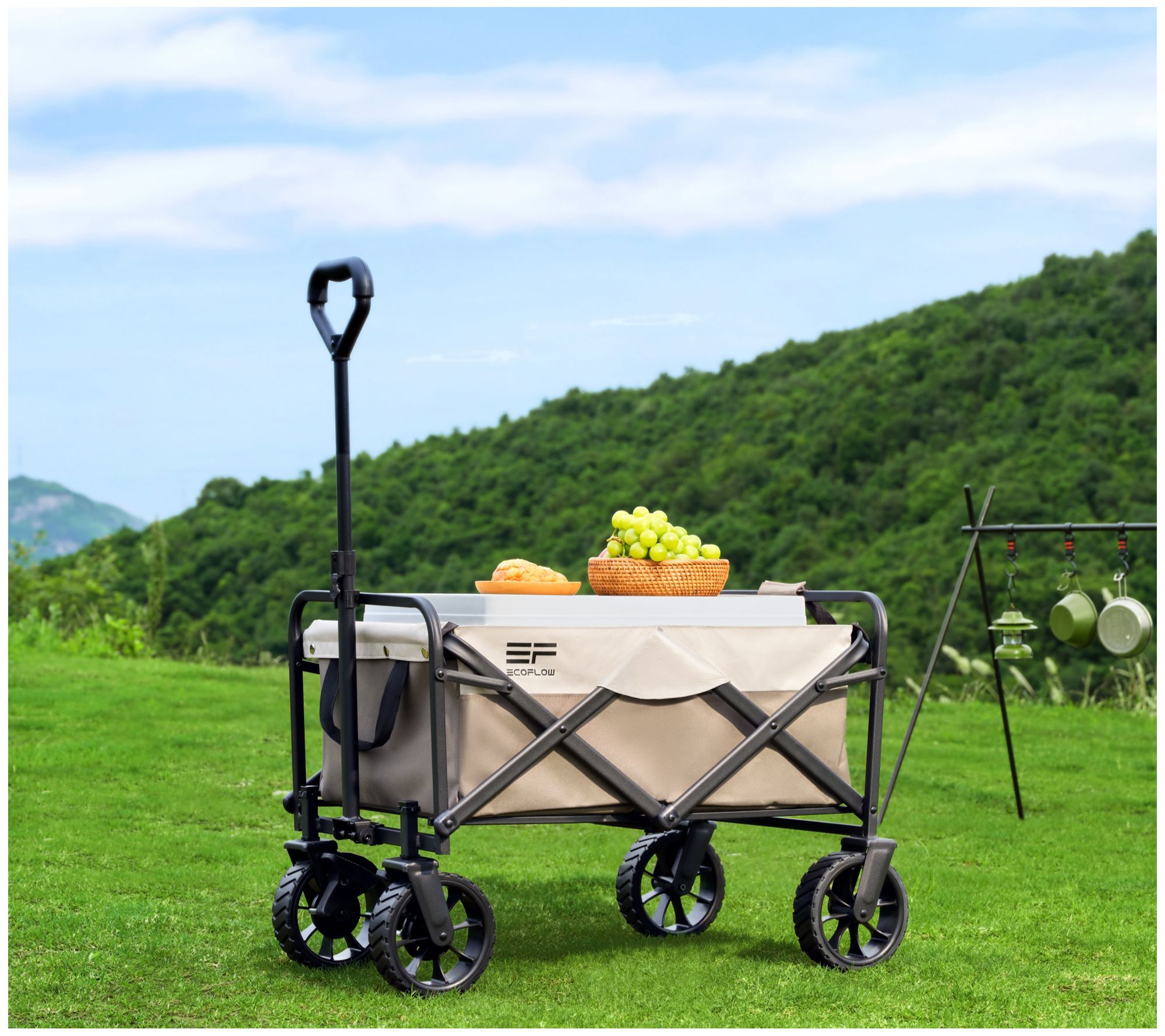 Ecoflow Large Capacity Folding Wagon with 360 Degree Rotating