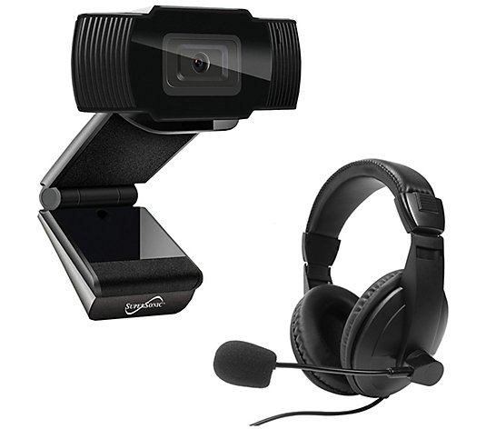 Supersonic 1080p HD Webcam and Headphone Combo