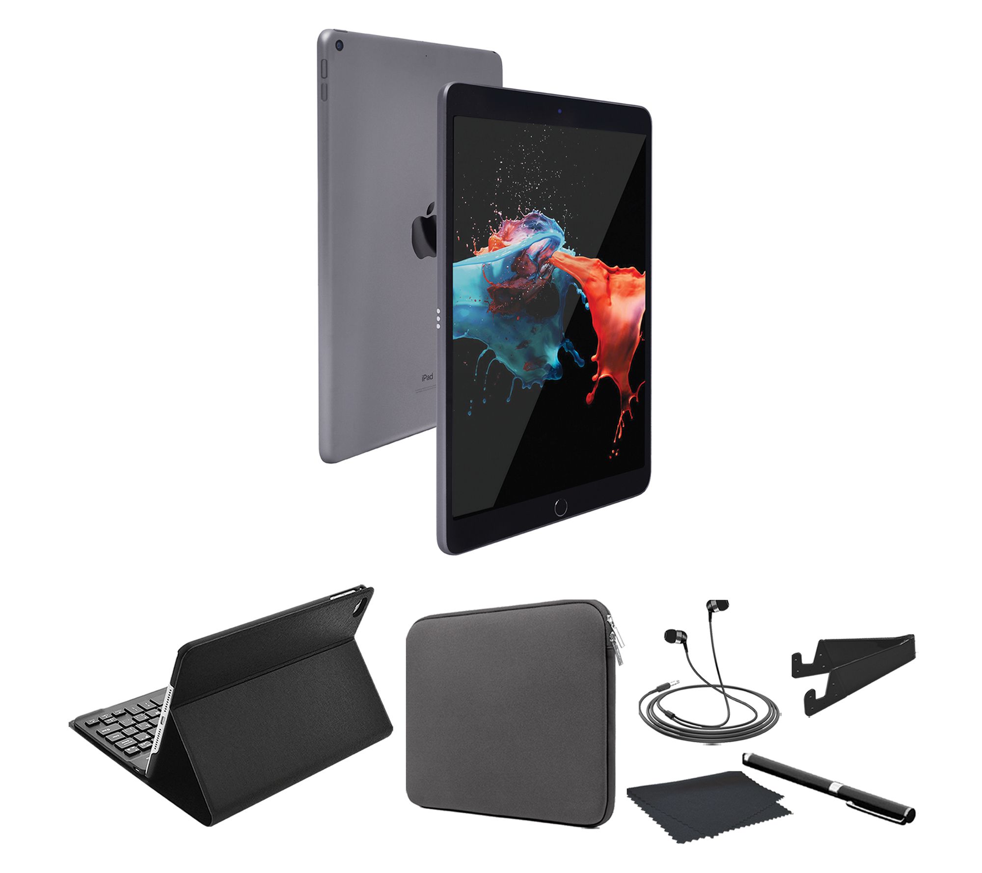 Refurbished Late 2019 Apple iPad 10.2" 128GB Wi fi Bundle