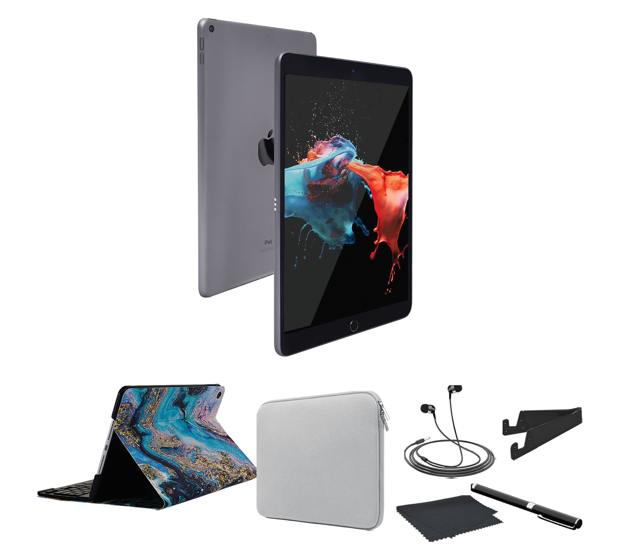 Refurbished Late 2019 Apple iPad 10.2" 128GB Wifi Bundle