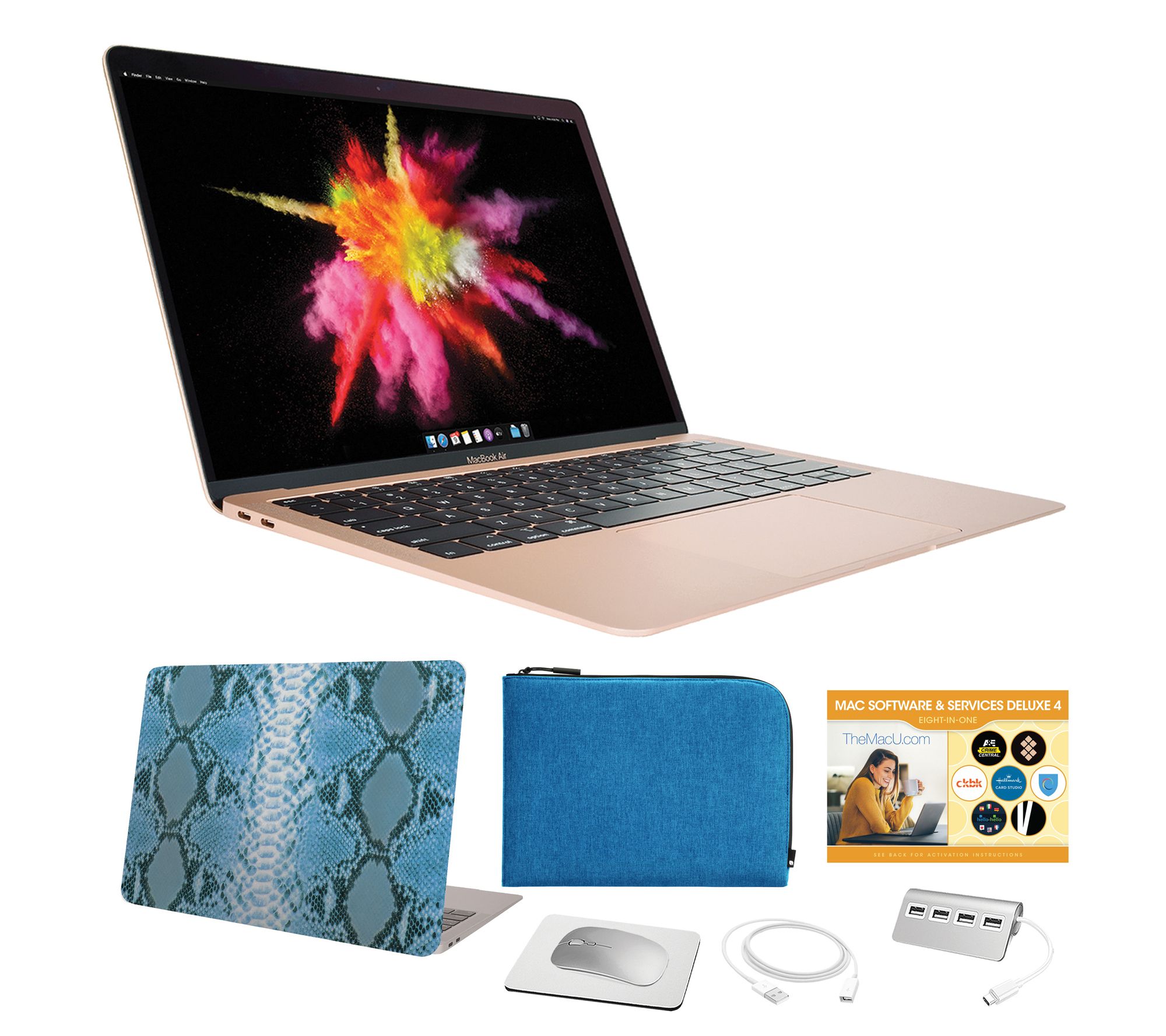 Apple MacBook Air 13" Laptop, M1 Chip w/ Incase Sleeve & Accs