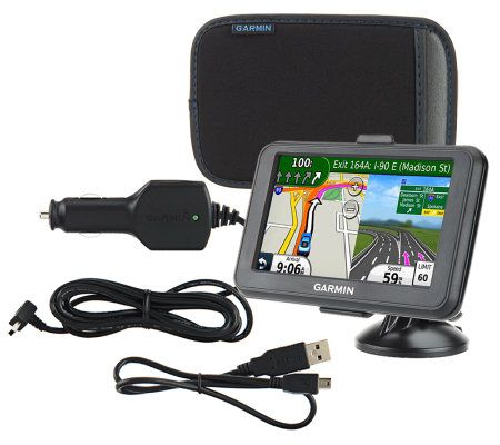 nuvi 4.3" GPS with Lifetime Maps and Carry Case - QVC.com
