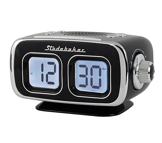 Studebaker Bluetooth Clock Radio with AM/FM Radio