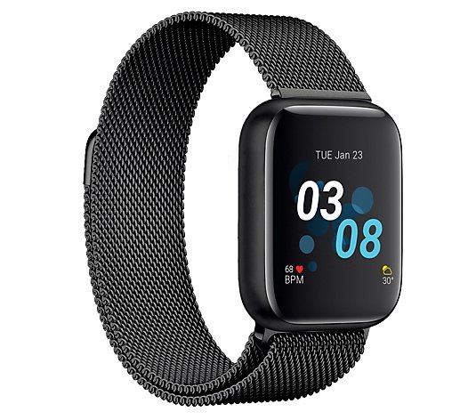 iTOUCH Wearables Air 3 Fitness Smartwatch withMetal Strap