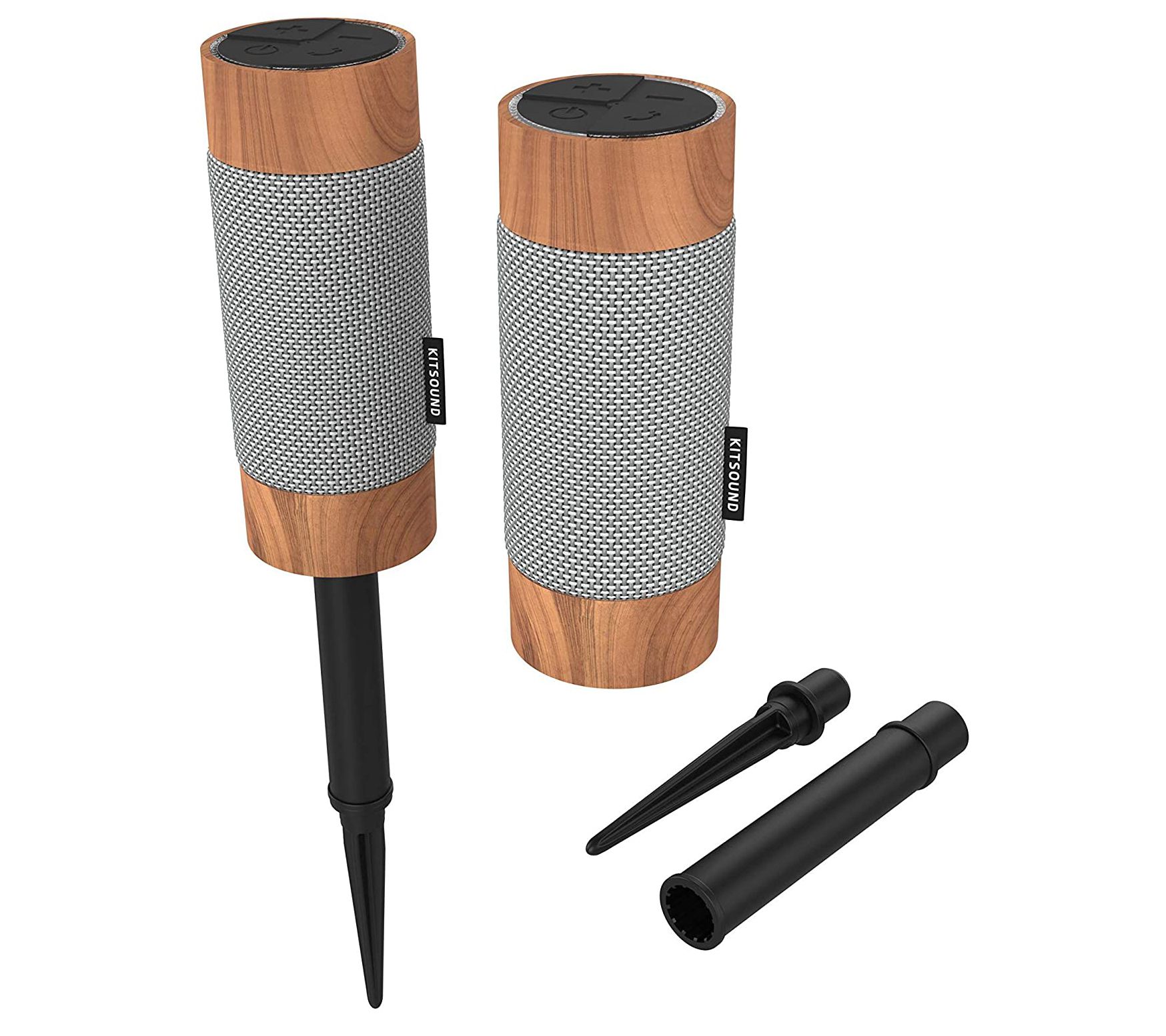 cliënt Aankoop efficiëntie Kitsound Diggit Outdoor Bluetooth Speaker Set with Stakes - QVC.com