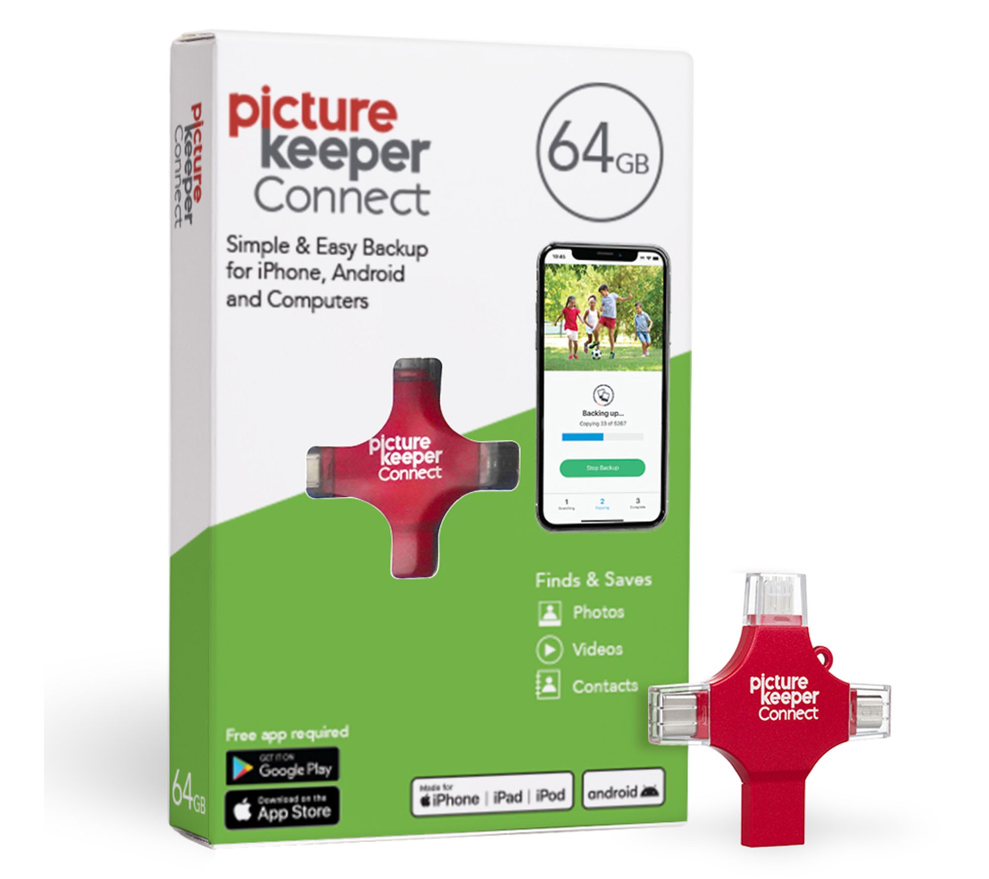 Picture Keeper 64 GB Backup Universal Storage Device w/Photo Editing