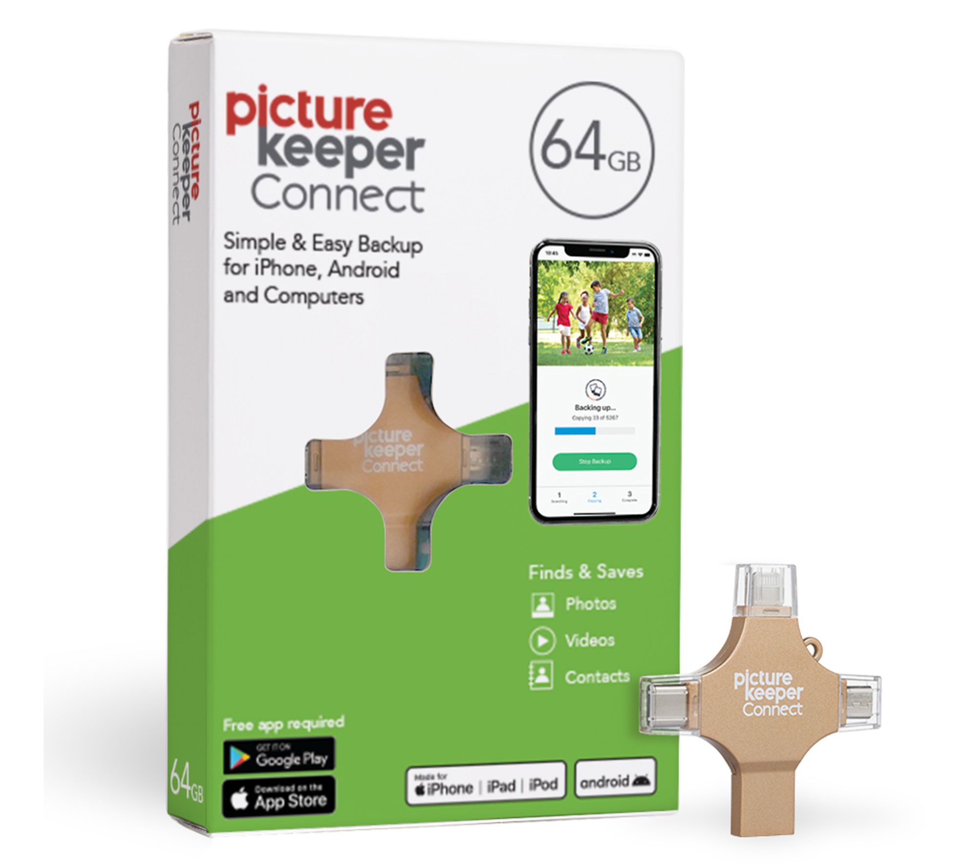 Picture Keeper 64 GB Backup Universal Storage Device w/Photo Editing