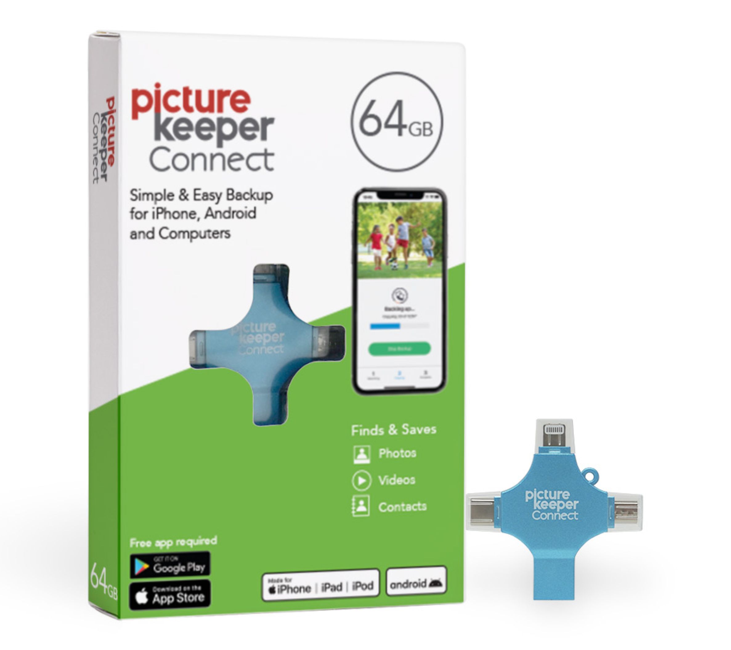 Picture Keeper 64 GB Backup Universal Storage Device w/Photo Editing