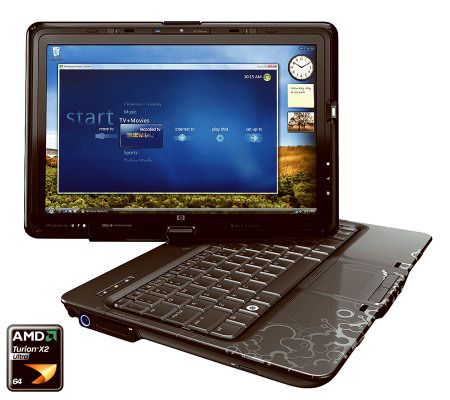 HP TouchSmart Notebook PC AMD Turion X2 4GB RAM 320GBHD 12.1