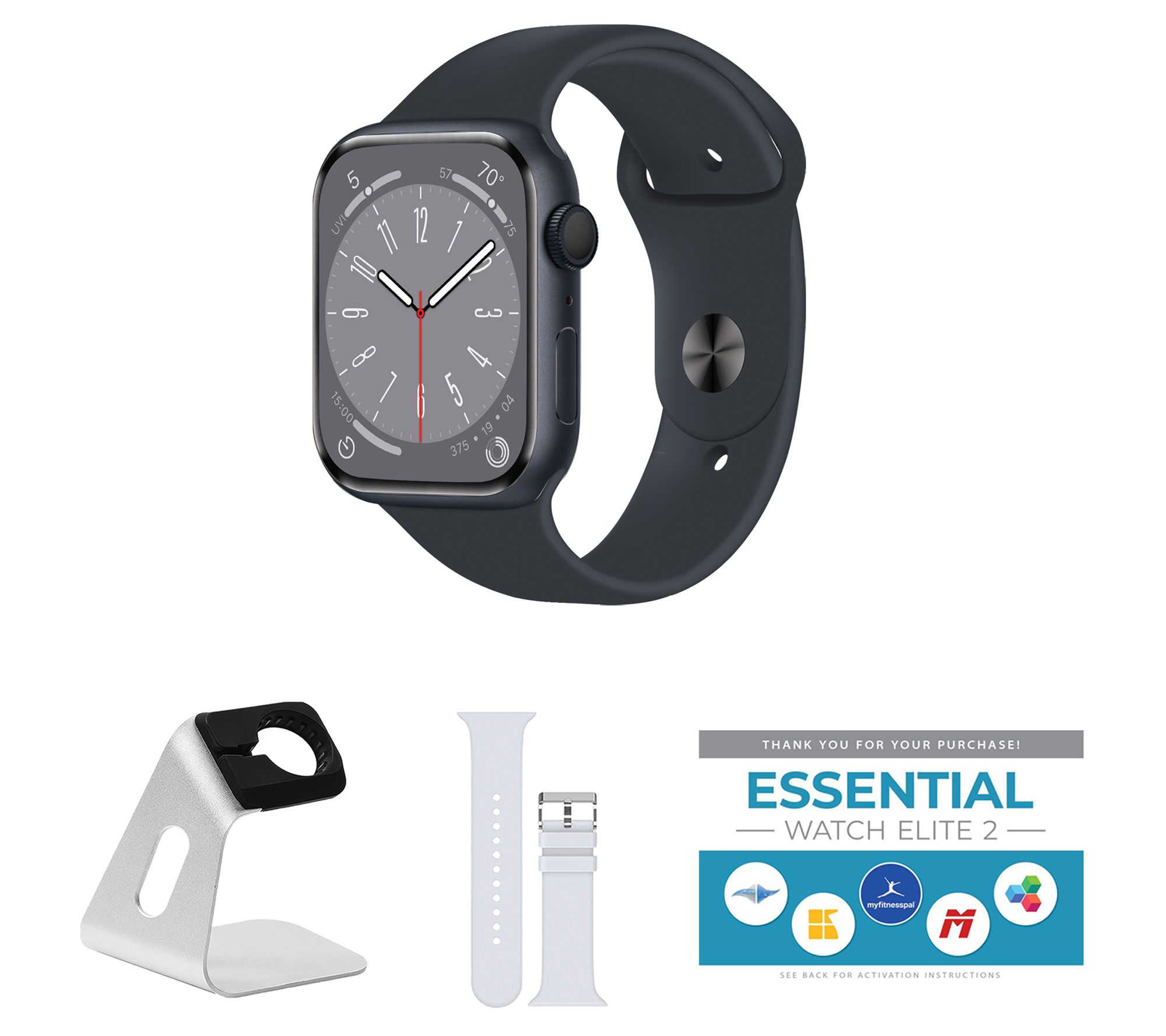 Apple Watch Series 9 41mm S/M GPS Smartwatch w/  Accessories