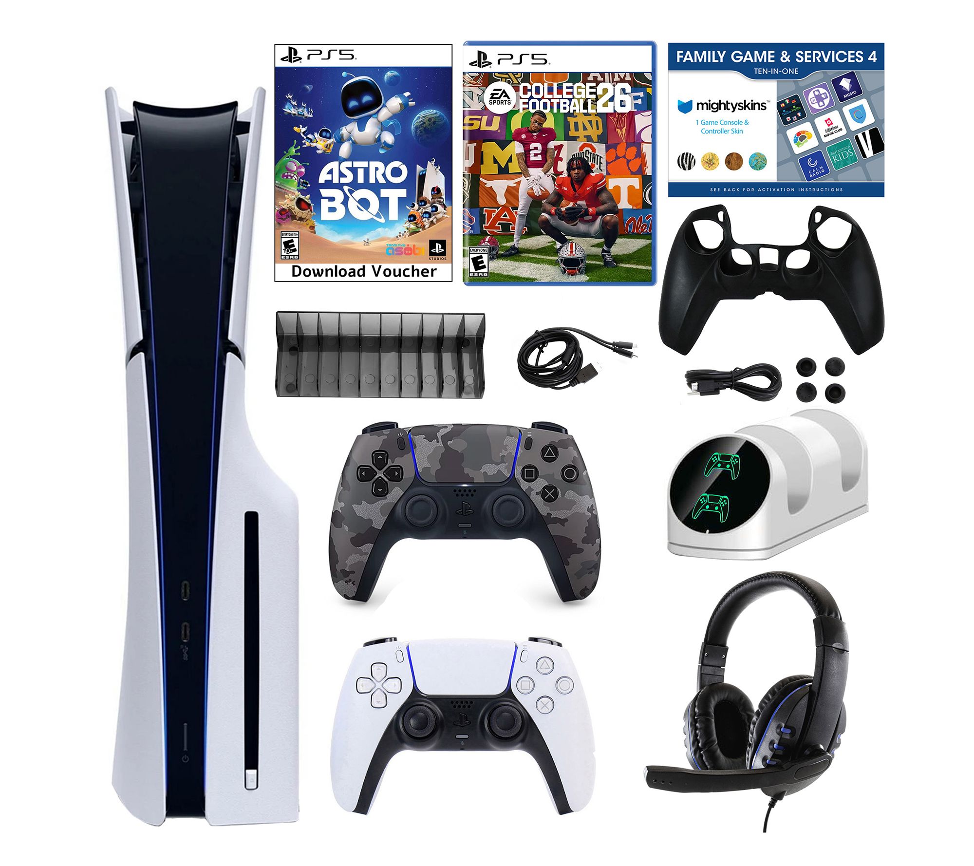 PlayStation 5 Disc Console with College Football 26 and Controller