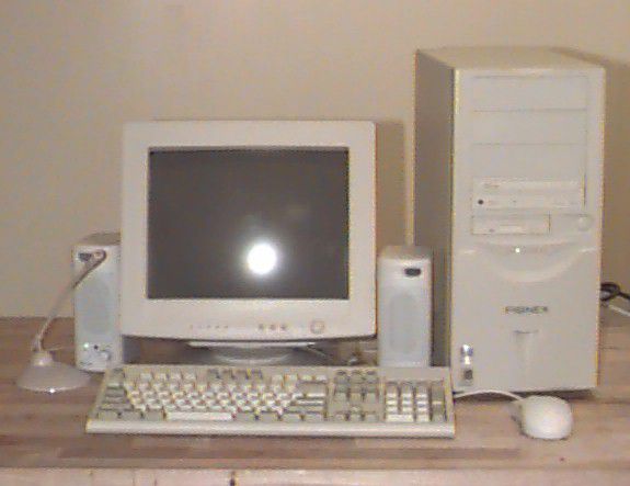 Pionex Intel Pentium 200 MMX Computer with Monitor — QVC.com