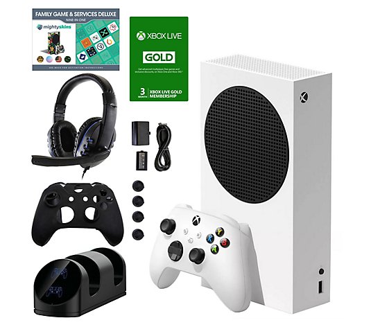 Xbox Series S Console with Headset, Game Pass a nd Voucher