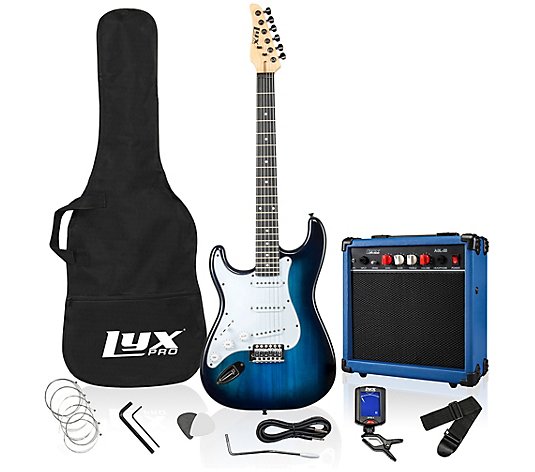 LyxPro 39"Left Hand Electric Stratocaster Guitar & Starter Kit