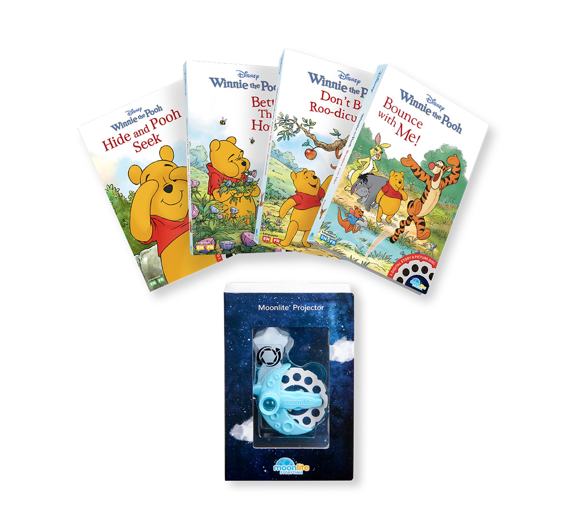 Moonlite Winnie The Pooh 4 Story Collection with Projector