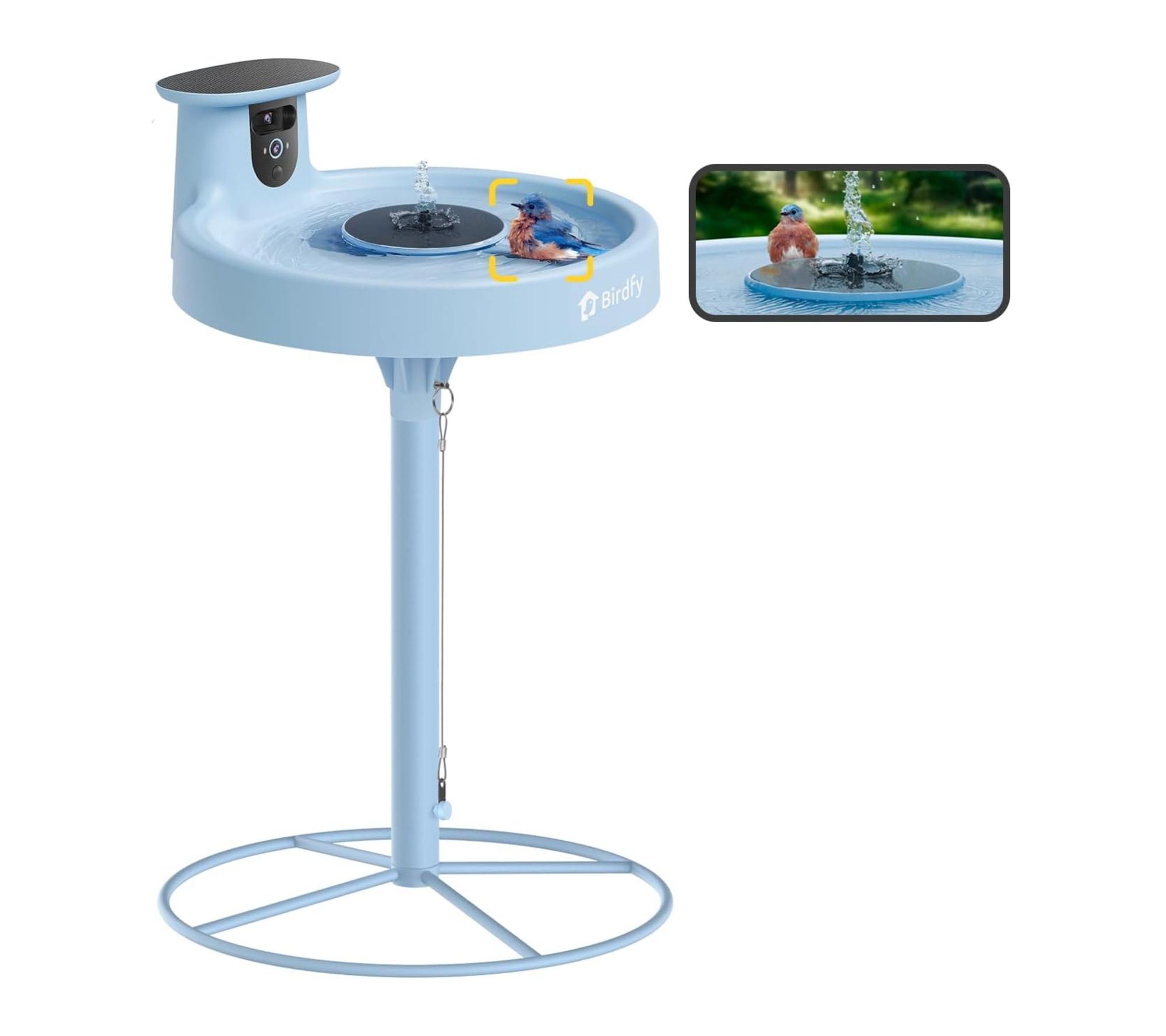 Birdfy Bird Bath Pro AI with Camera Solar Powered