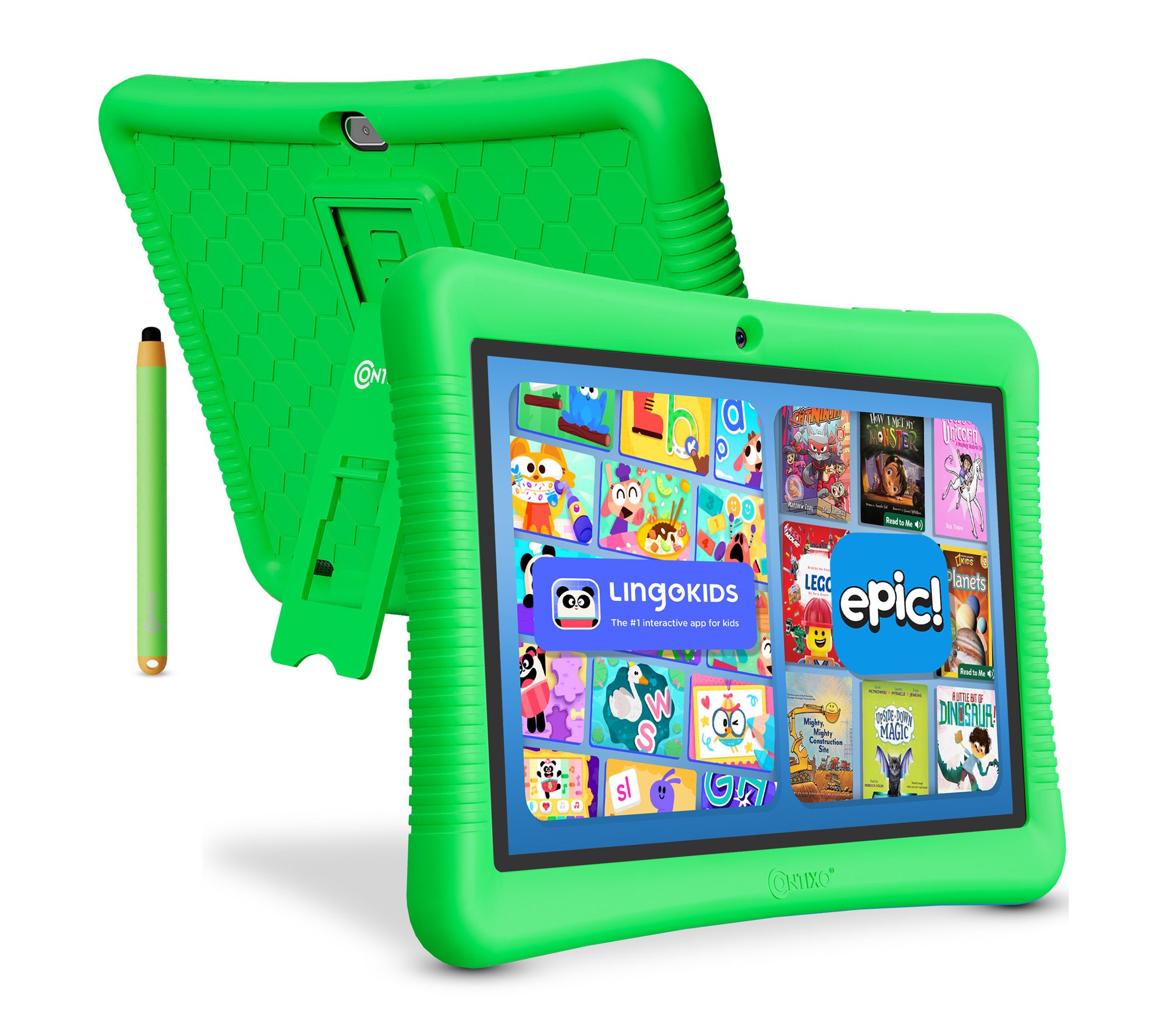 Contixo K102 10" Kids Tablet with Epic! & Lingokids 32GB