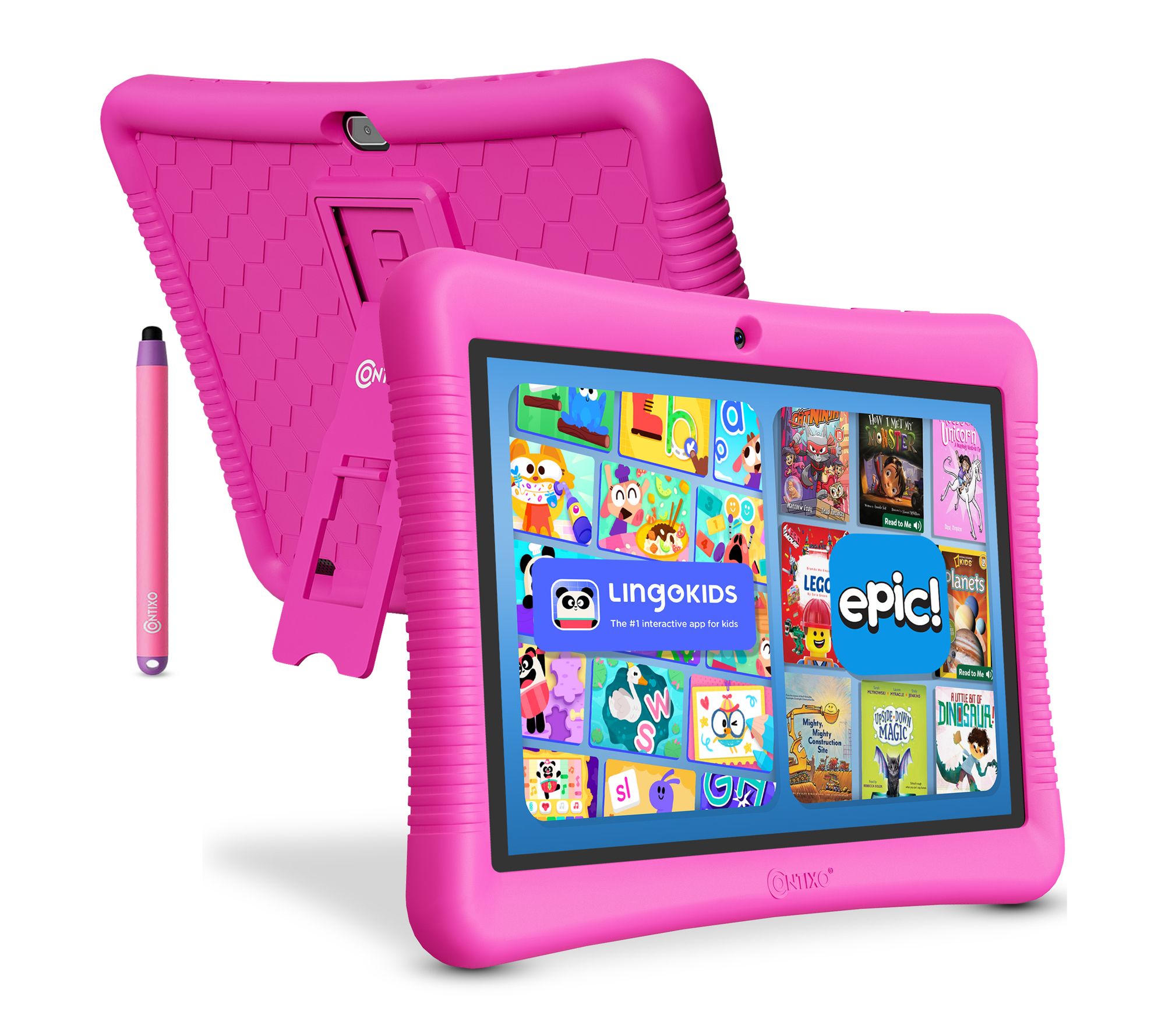 Contixo K102 10" Kids Tablet with Epic! & Lingokids 32GB