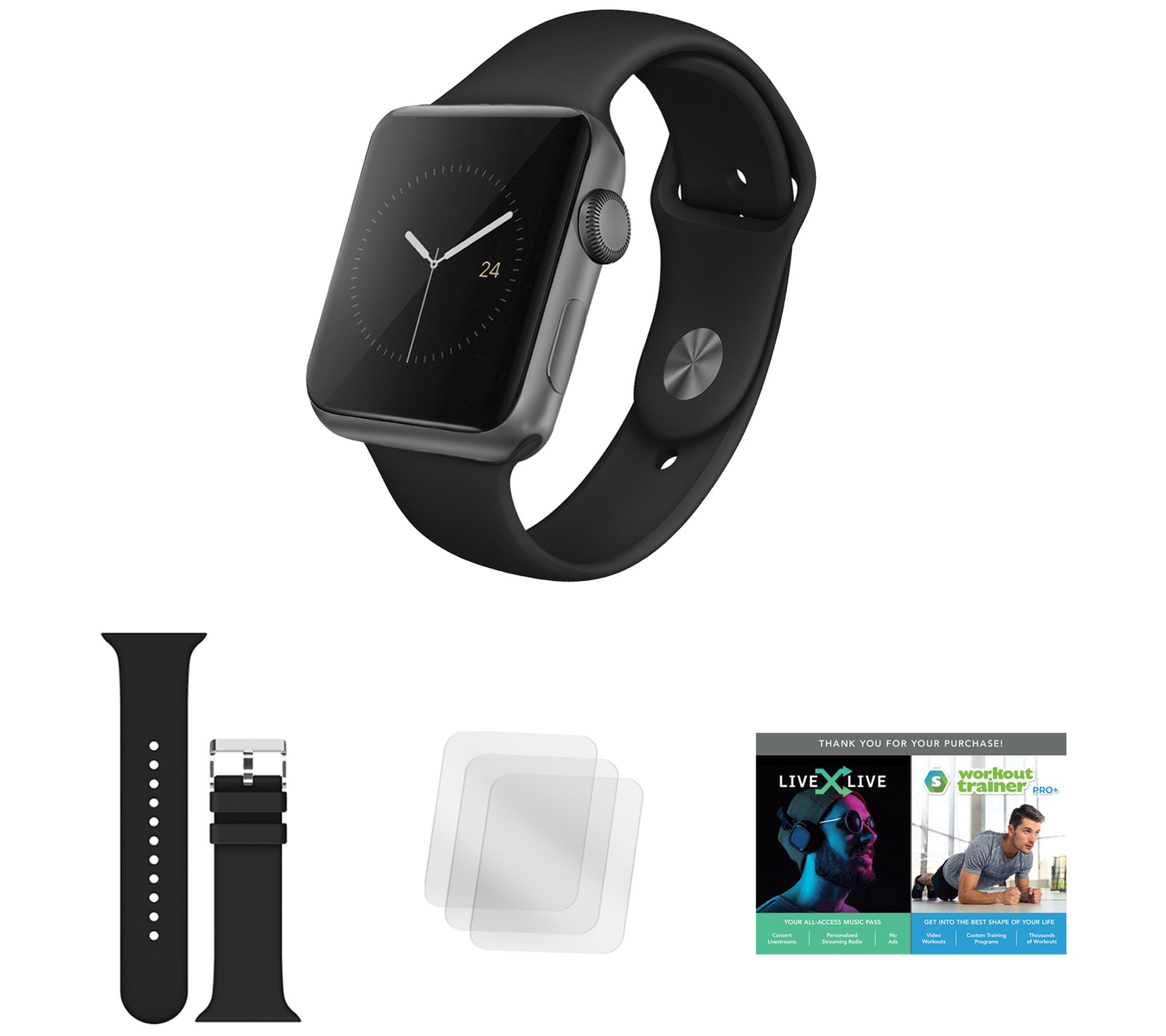Apple Watch Series 3 GPS 38mm Smartwatch with Accessories - QVC.com