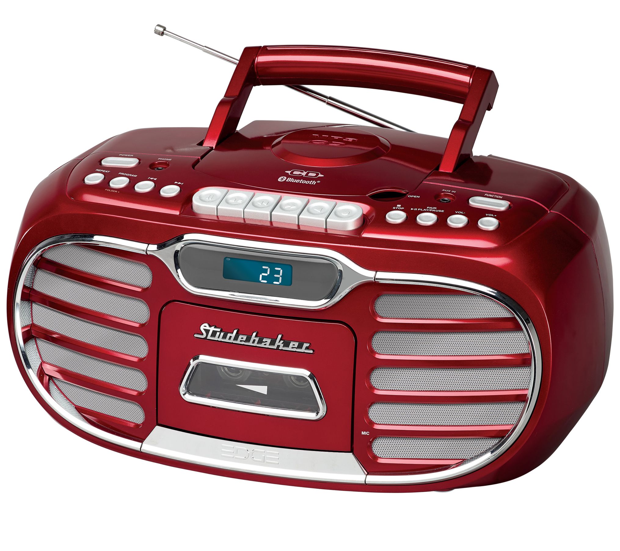 Studebaker Retro Bluetooth Radio with Cassette, CD and AM/FM Radio