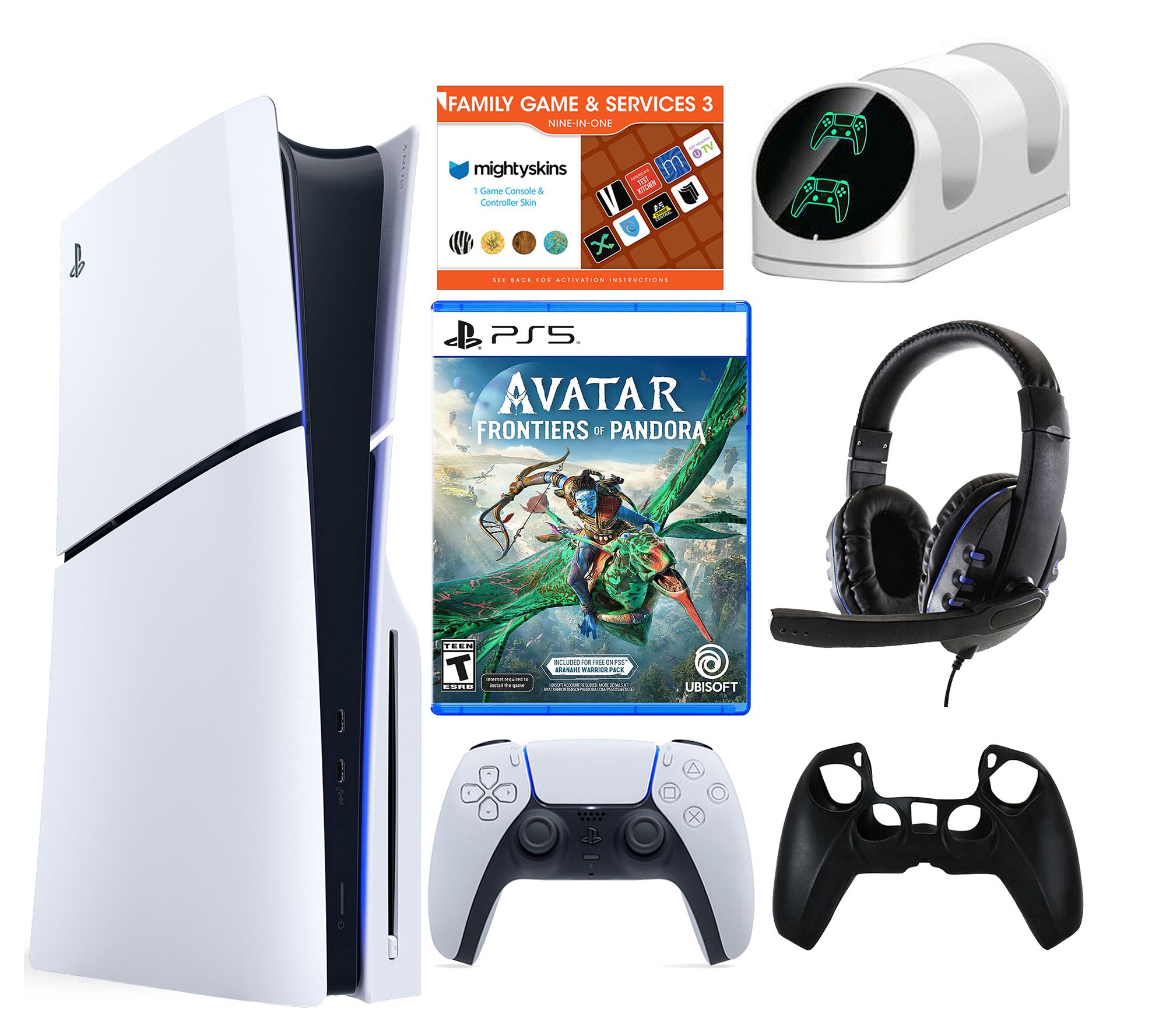 PS5 Slim Disc Console with Avatar: Frontiers of Pandora Bundle 
