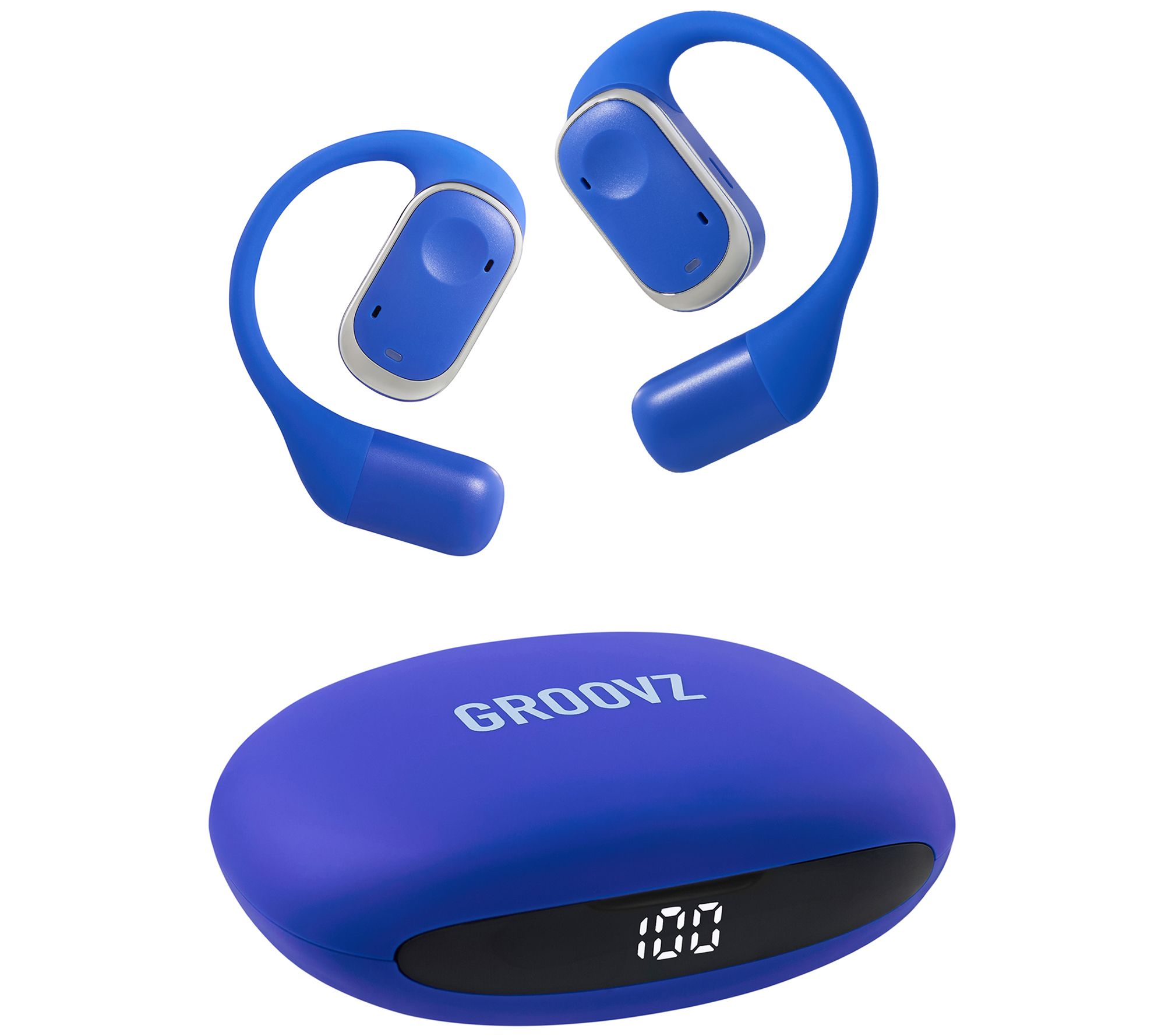 Groovz Open Ear True Wireless Headphones with Charging Case