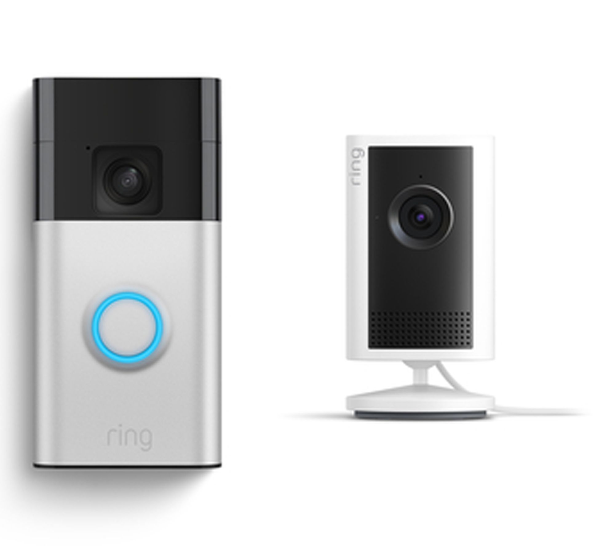 Ring Battery Doorbell with 2-way Talk & Indoor Cam Plus w/ Ring Assist+