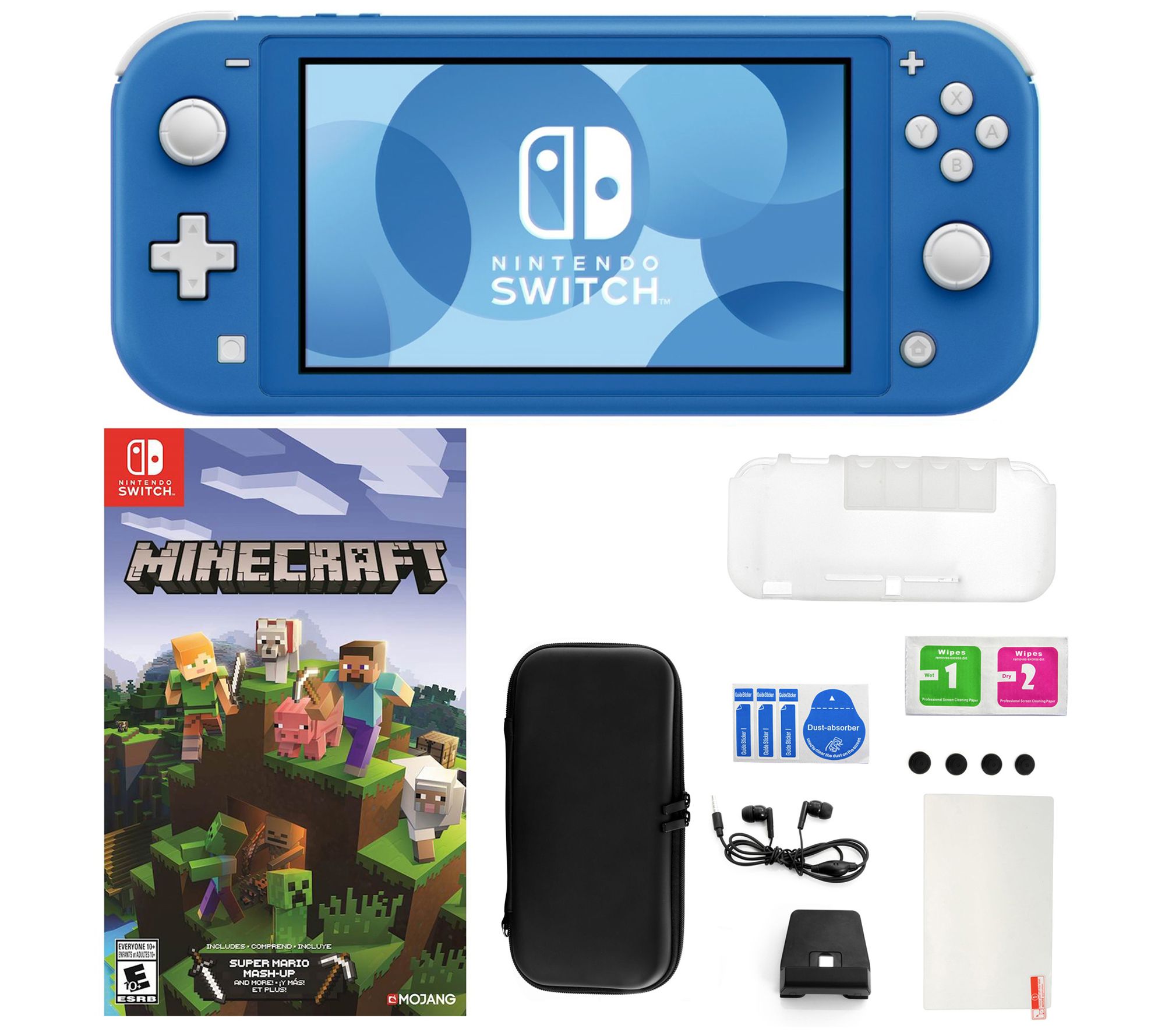 Nintendo Switch Lite With Minecraft And Accessories Kit Qvc Com