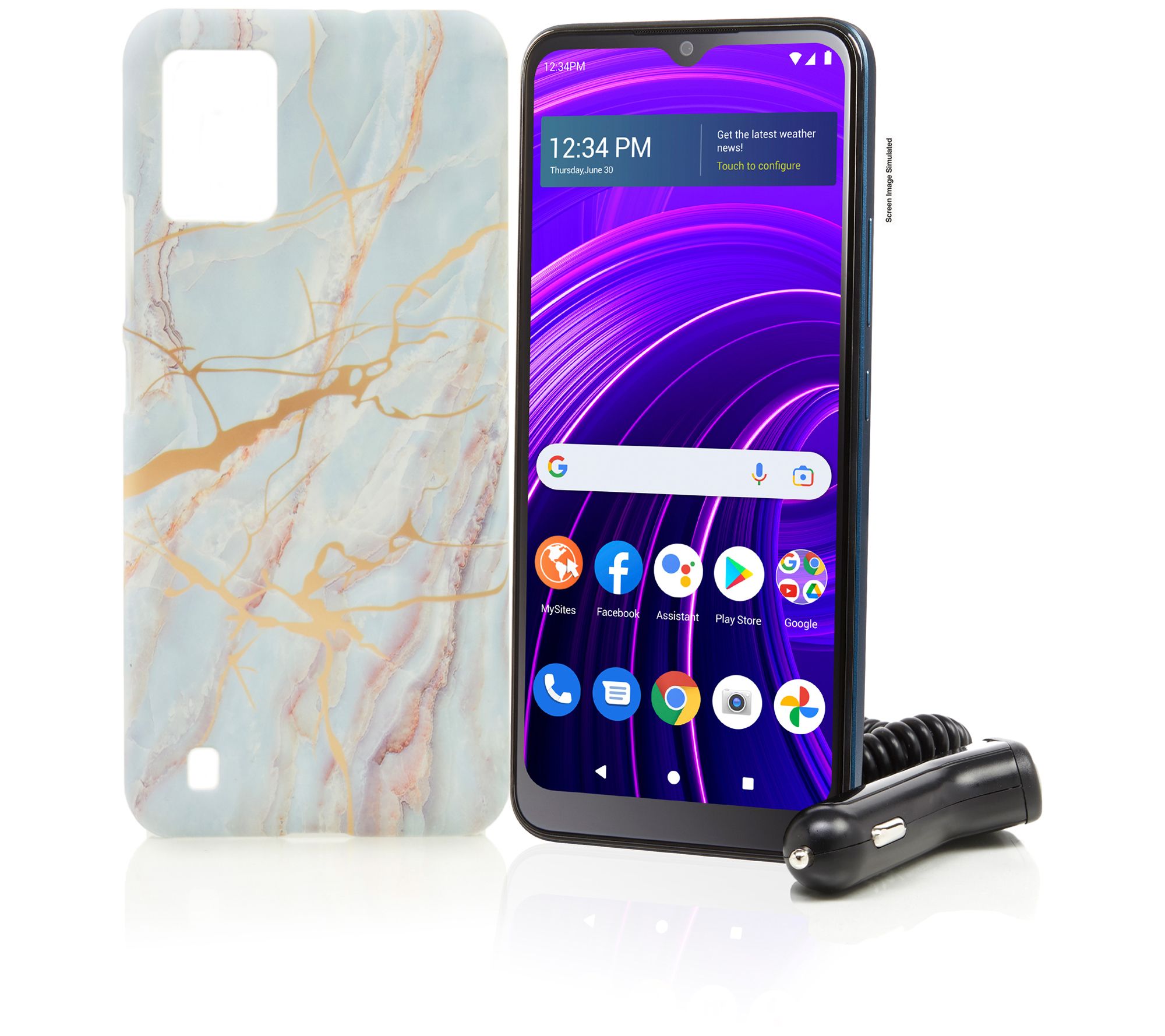 Tracfone 6.5" BLU View 5G Smartphone with 1-Yr Unlimited Talk/Text Plan