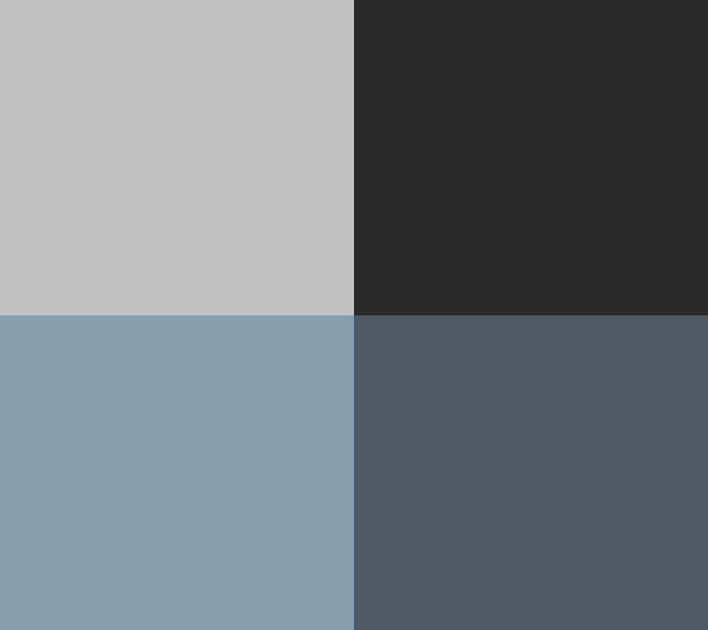 Silver/Blue