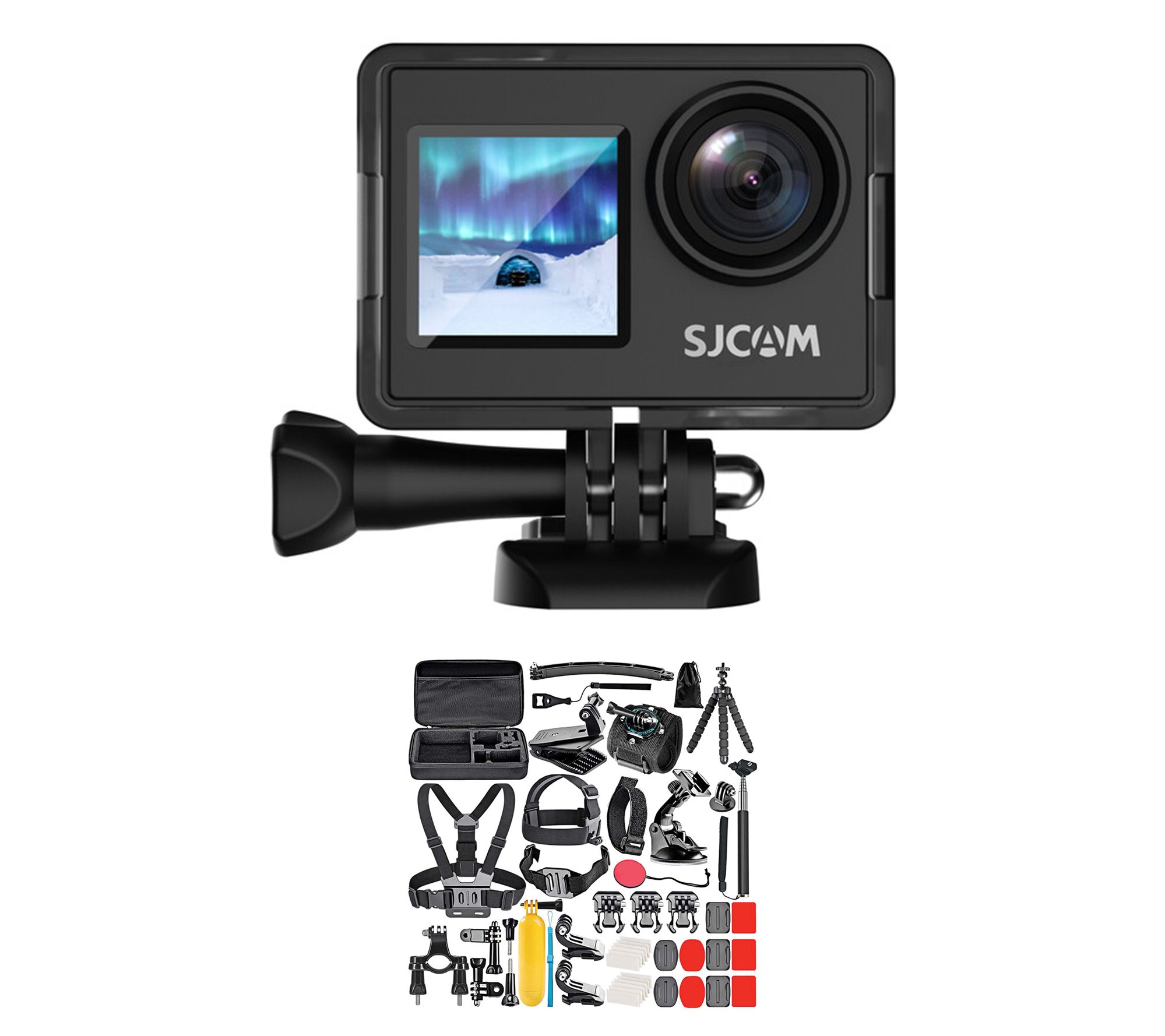 SJCAM SJ4000 Dual Screen Action Camera with 50-in-1 Accessory