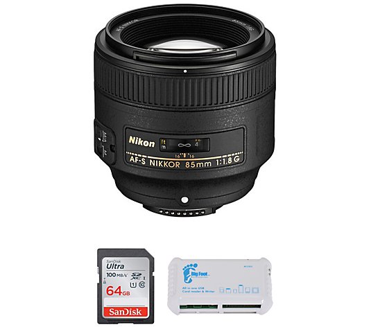 Nikon NIKKOR 85mm f/1.8G Lens Bundle