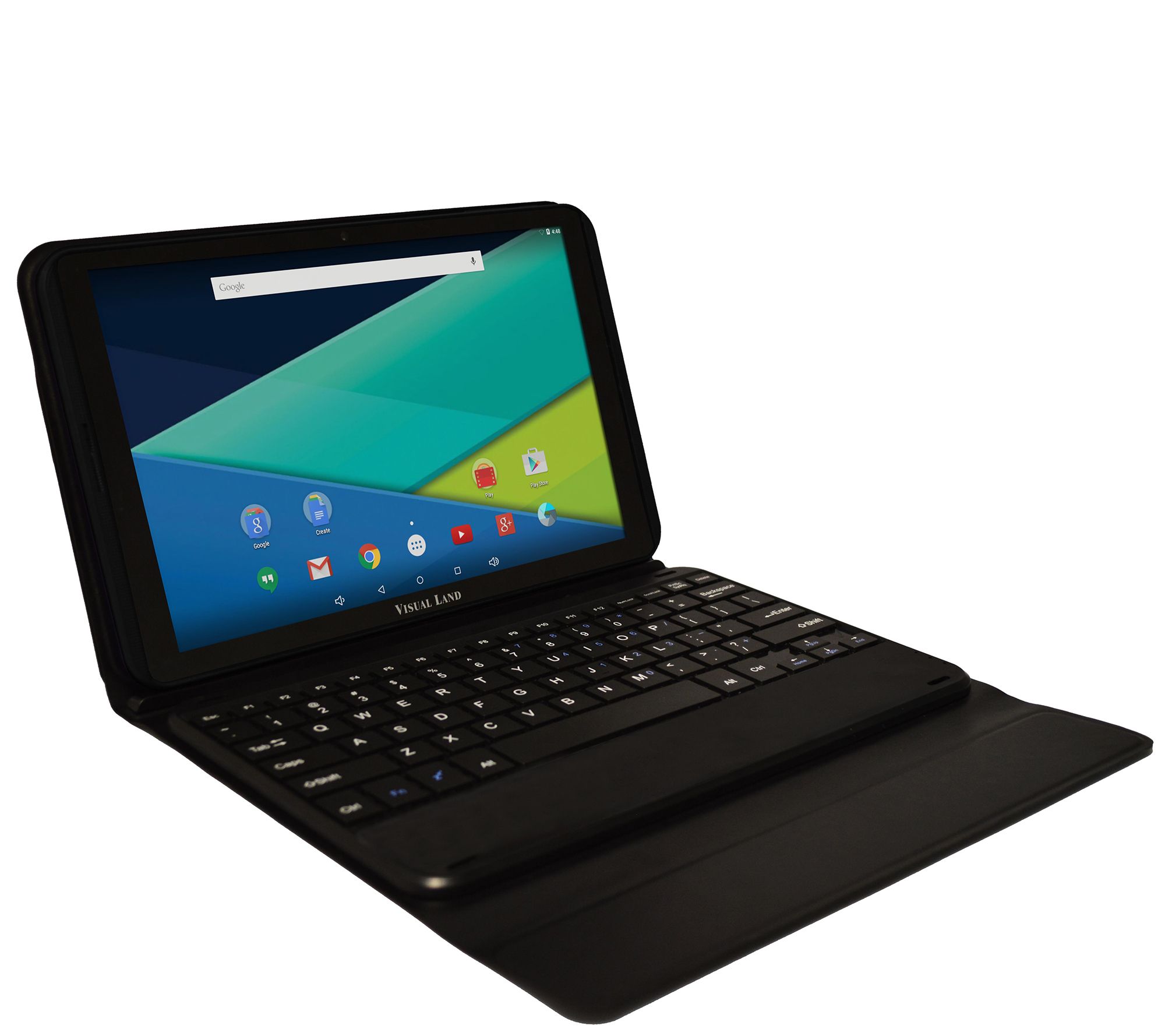 Visual Land 10" 16GB Intel Tablet with KeyboardCase
