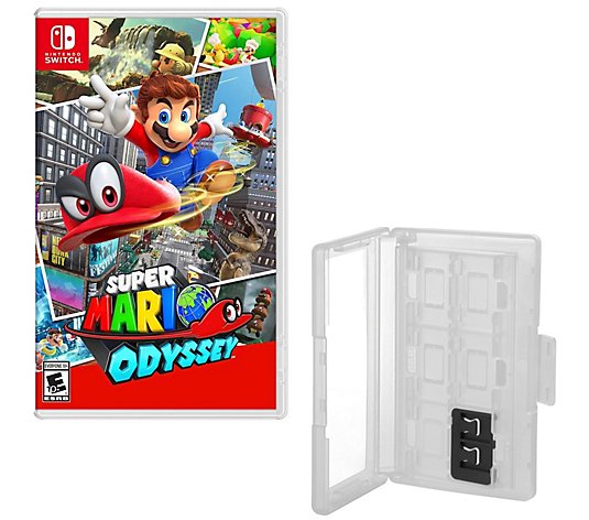 Super Mario Odyssey & Game Caddy - Nintendo Switch