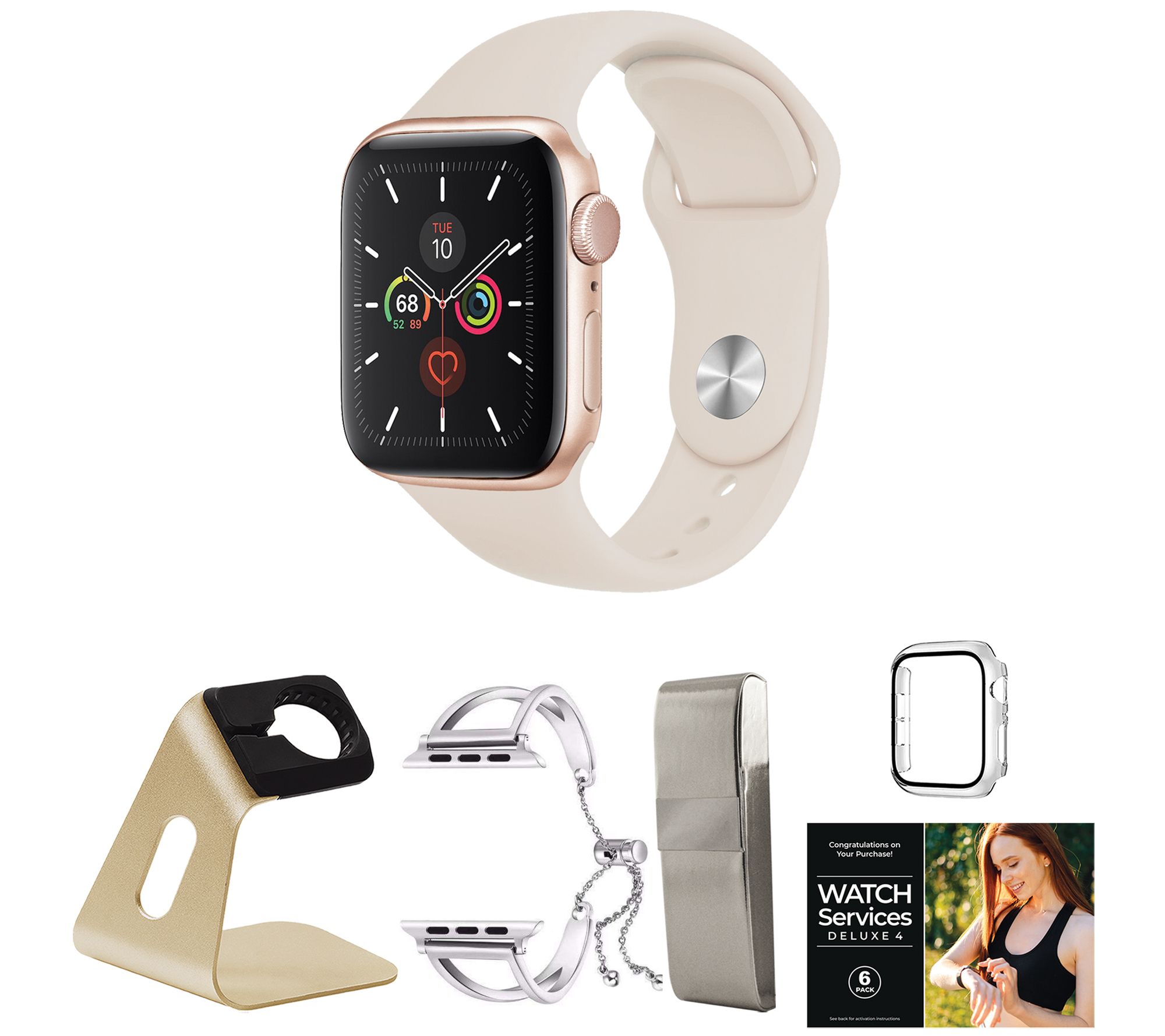 Apple Watch Series SE 44mm GPS Smartwatch with Accessories - QVC.com