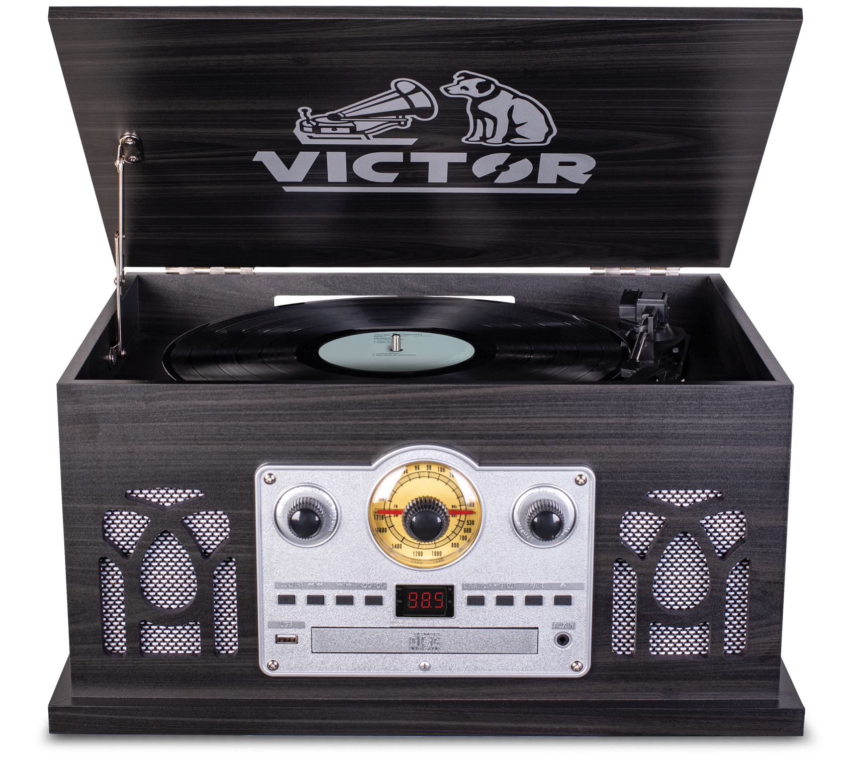 Victor Belmont 8-in-1 Wood Music Center