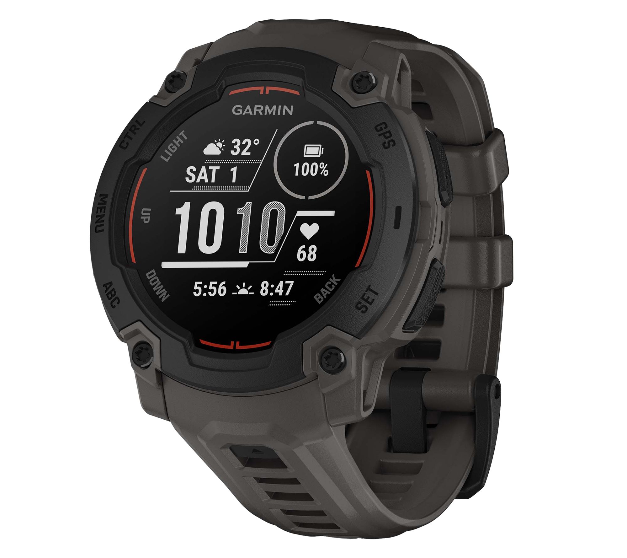 Garmin Instinct E 45-mm GPS Smartwatch with Silicone Band