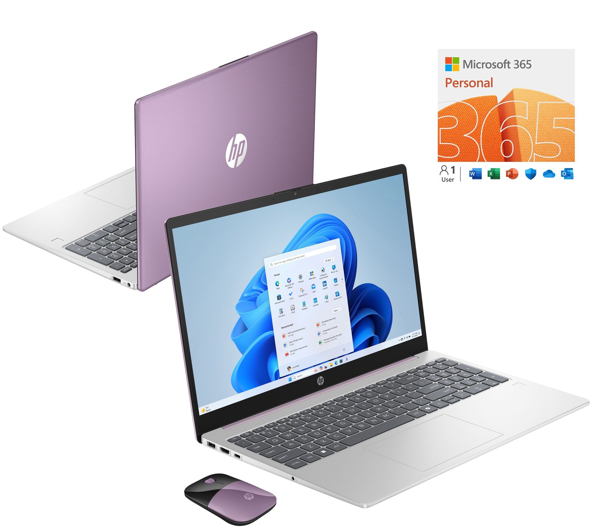 HP 15" Touch Intel N100 4GB RAM 128GB SSD w/ MS365 & Voucher