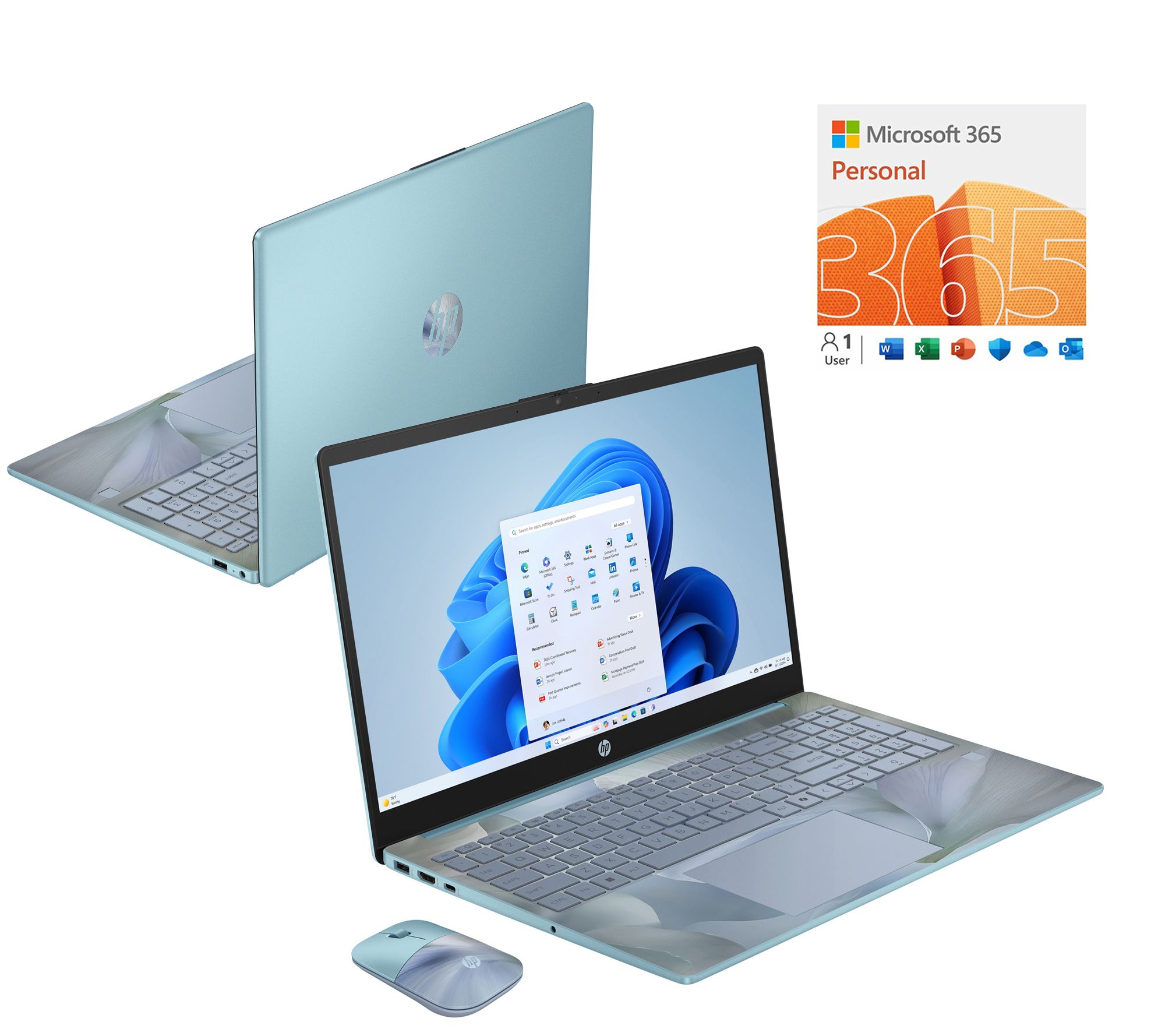 HP 15" Touch Intel N100 4GB RAM 128GB SSD w/ MS365 & Voucher