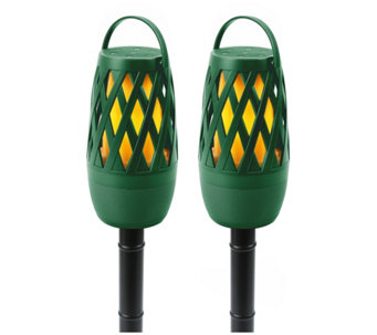 TikiTunes Pro Set of 2 Bluetooth Speakers with Ground Stakes
