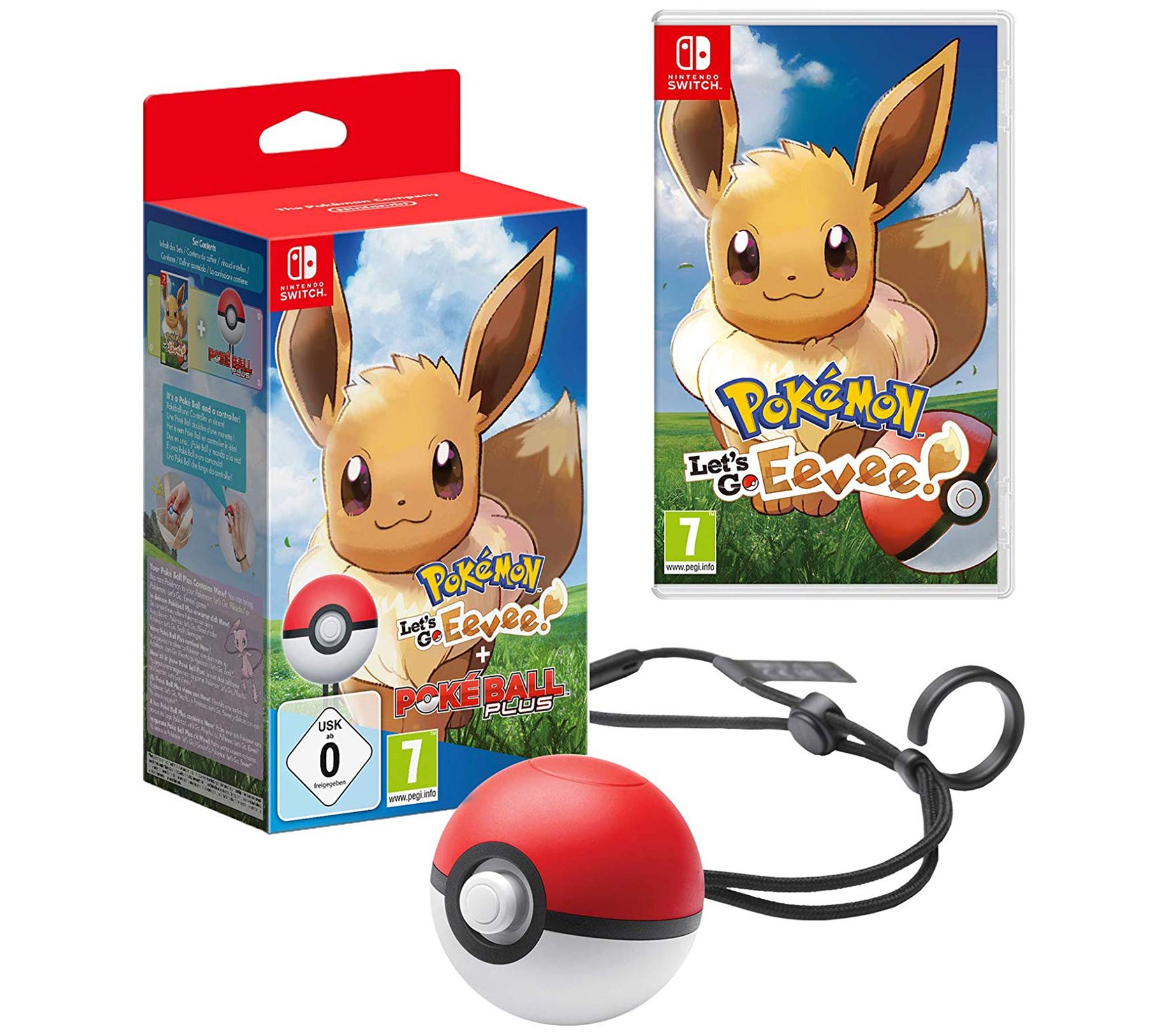 Nintendo Switch Pokemon Let S Go Eevee With Poke Ball Plus Qvc Com