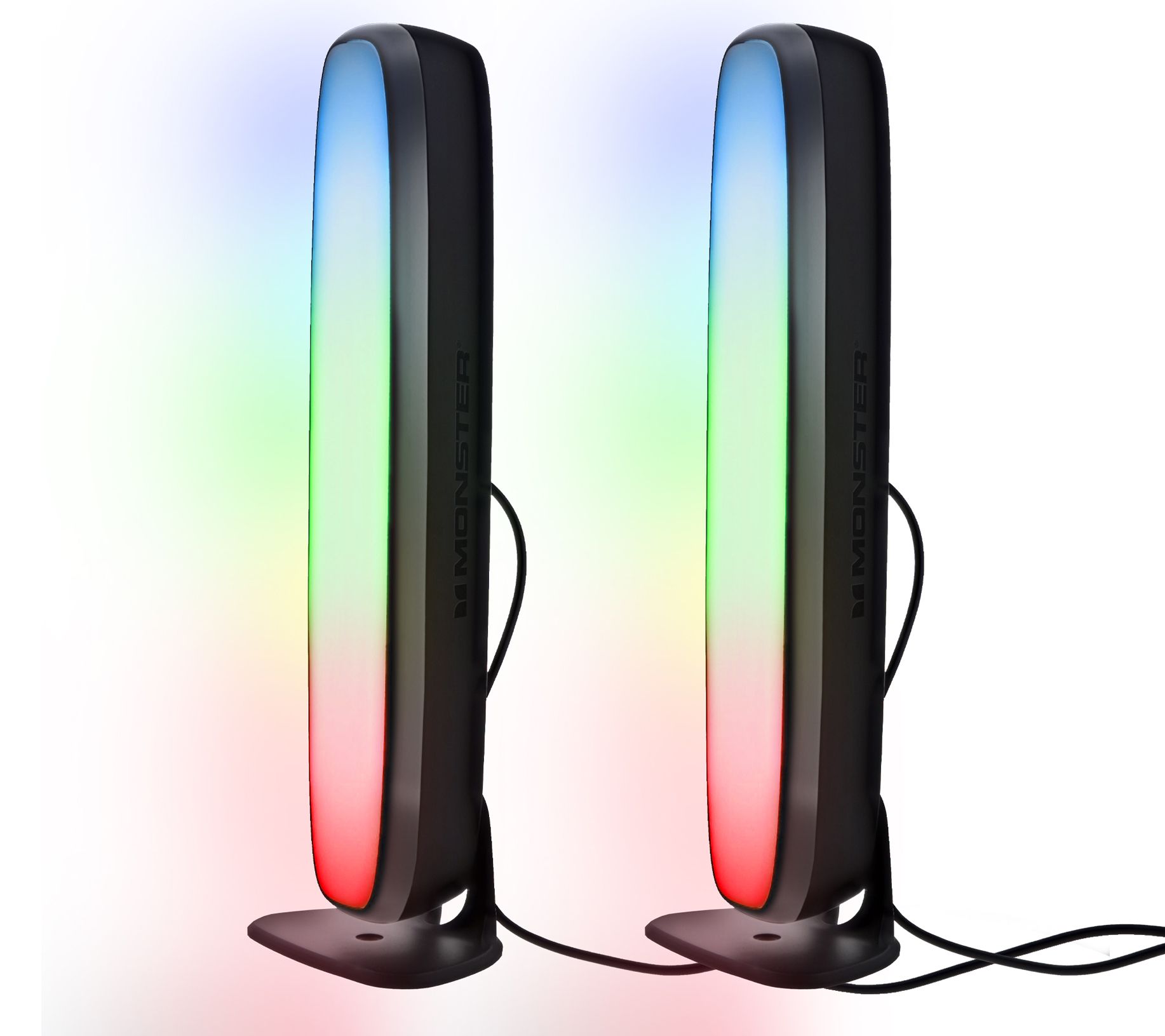 Monster Set of 2 Illuminessence Light Bar w/ 3-Way Base