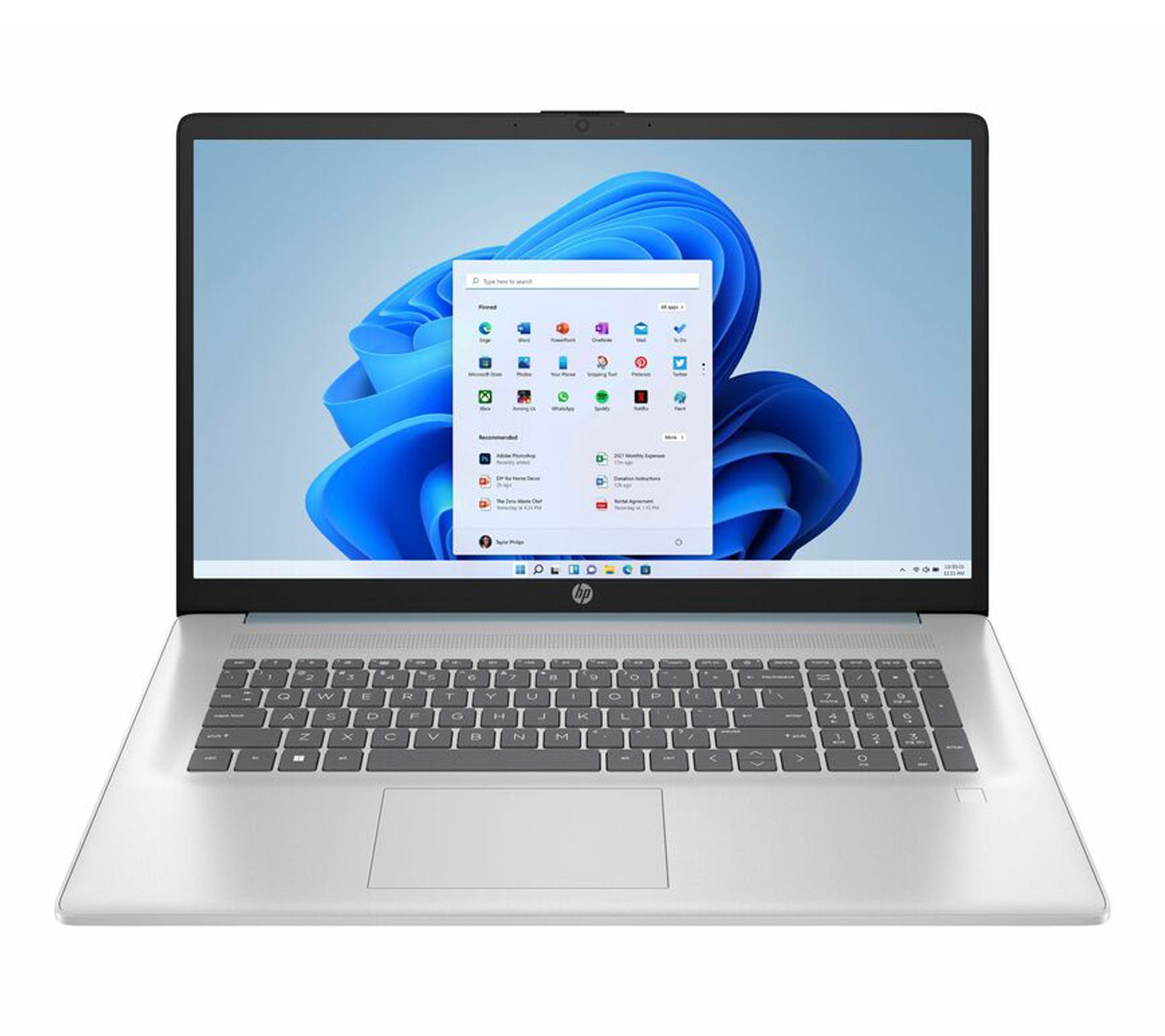 Refurbished 17.3" Touch Laptop N100 4G 128G Moonlight Blue