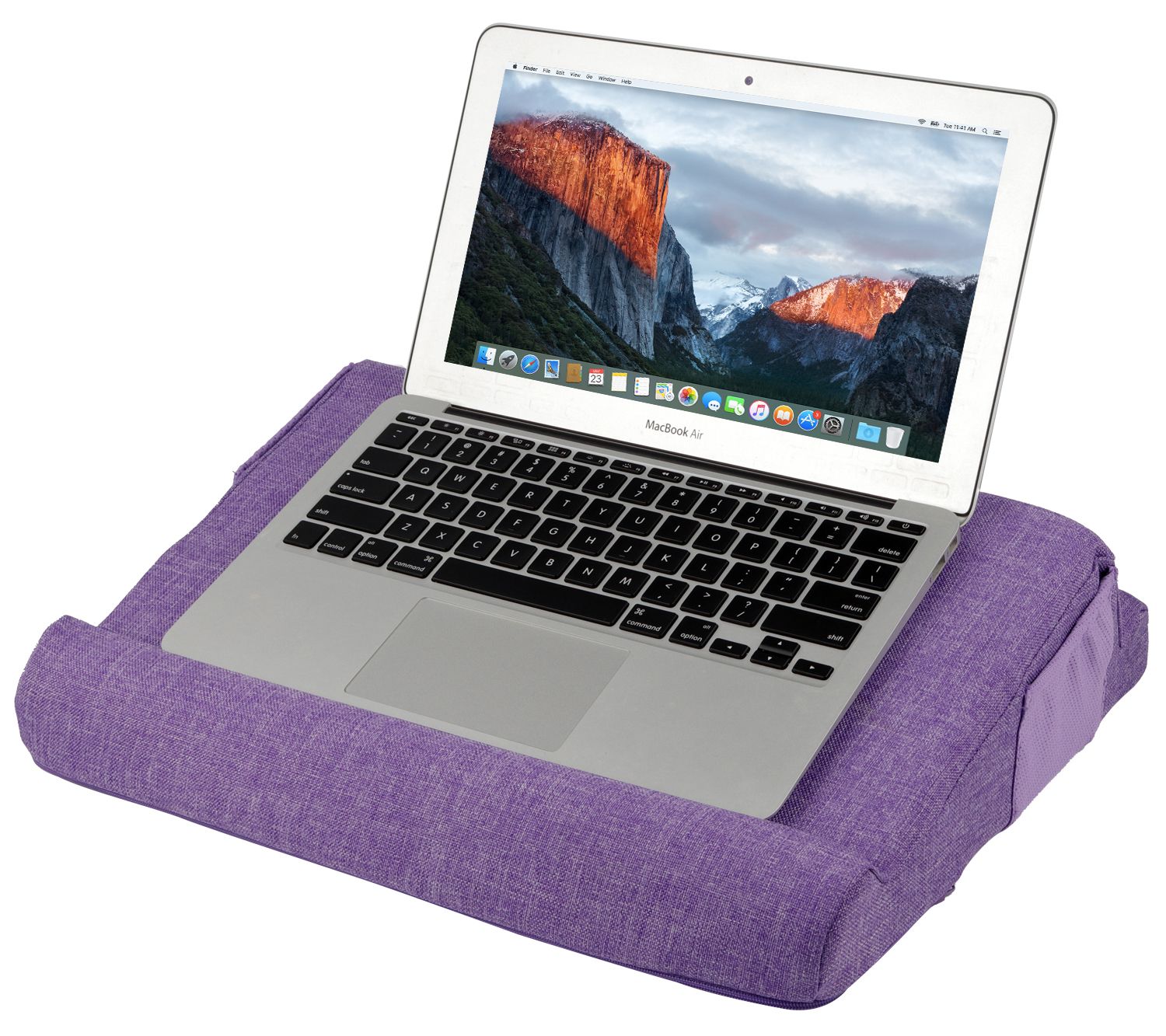 Duo Multifunctional Memory Foam Laptop Stand with 2 Pockets