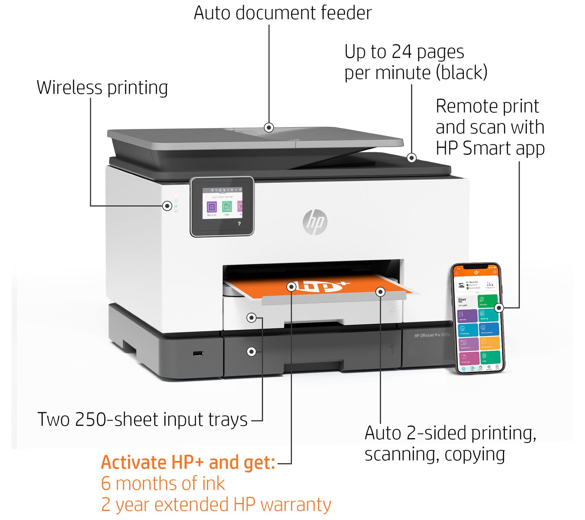 HP OfficeJet Pro 9025e AllinOne Printer