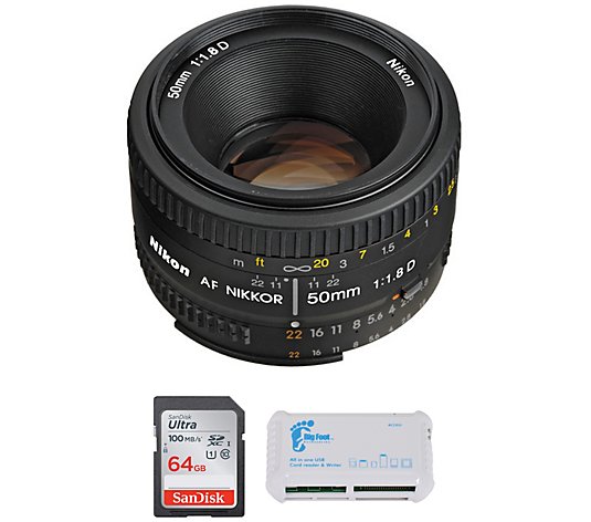 Nikon NIKKOR 50mm f/18D Lens Bundle
