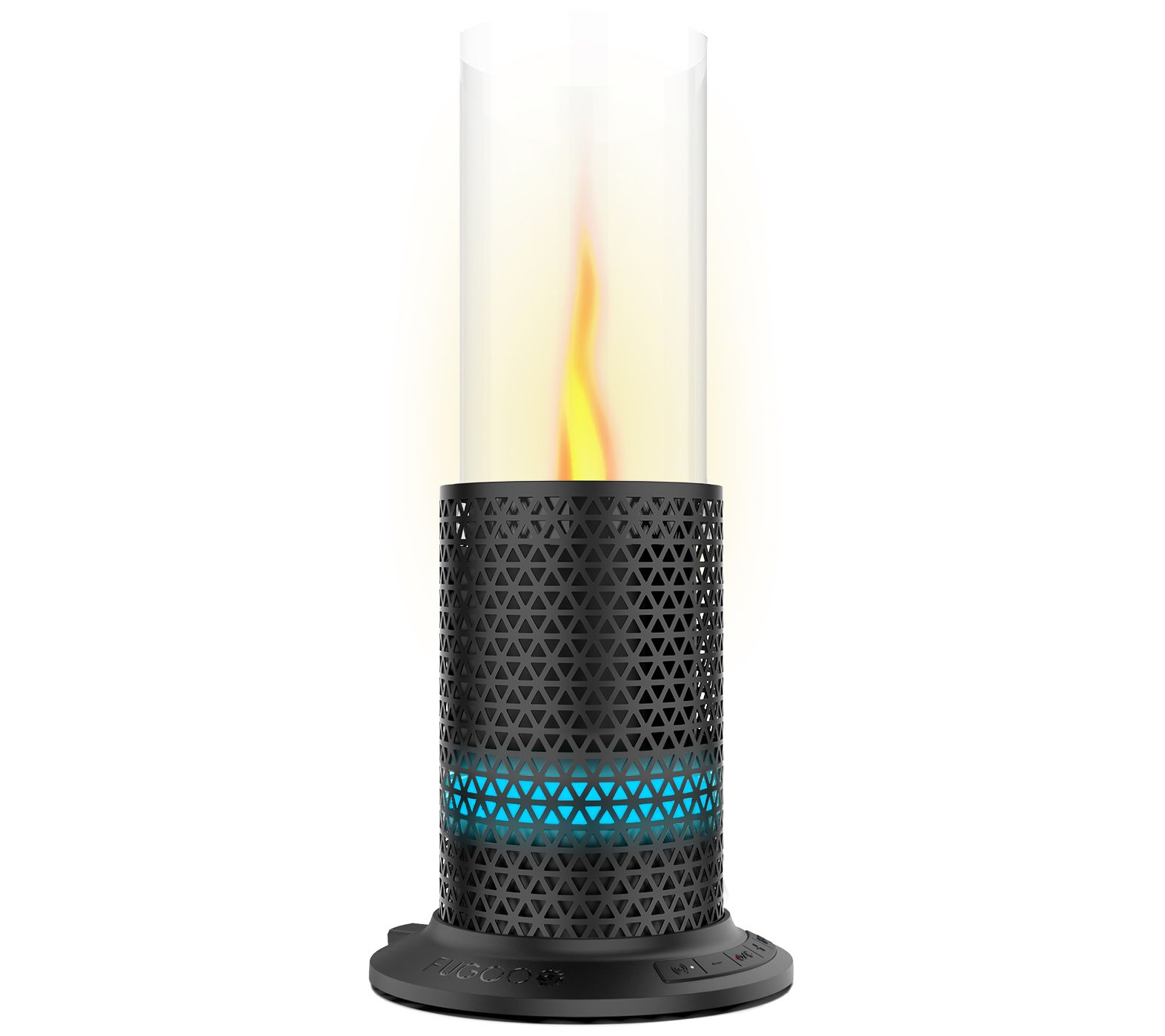 Fugoo Inferno Bluetooth Speaker and Real Flame Lantern
