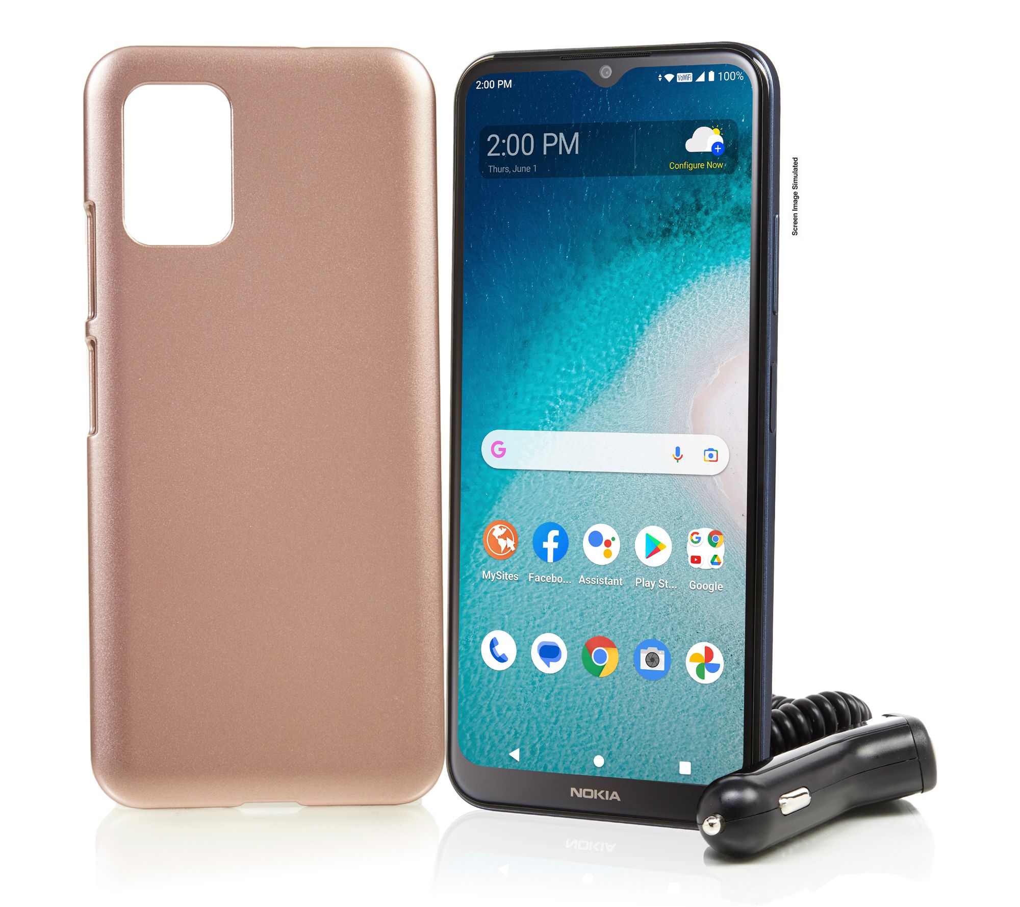 Tracfone 6.5" Nokia C300 Smartphone w/ 1500 Talk/Text & Data Plan