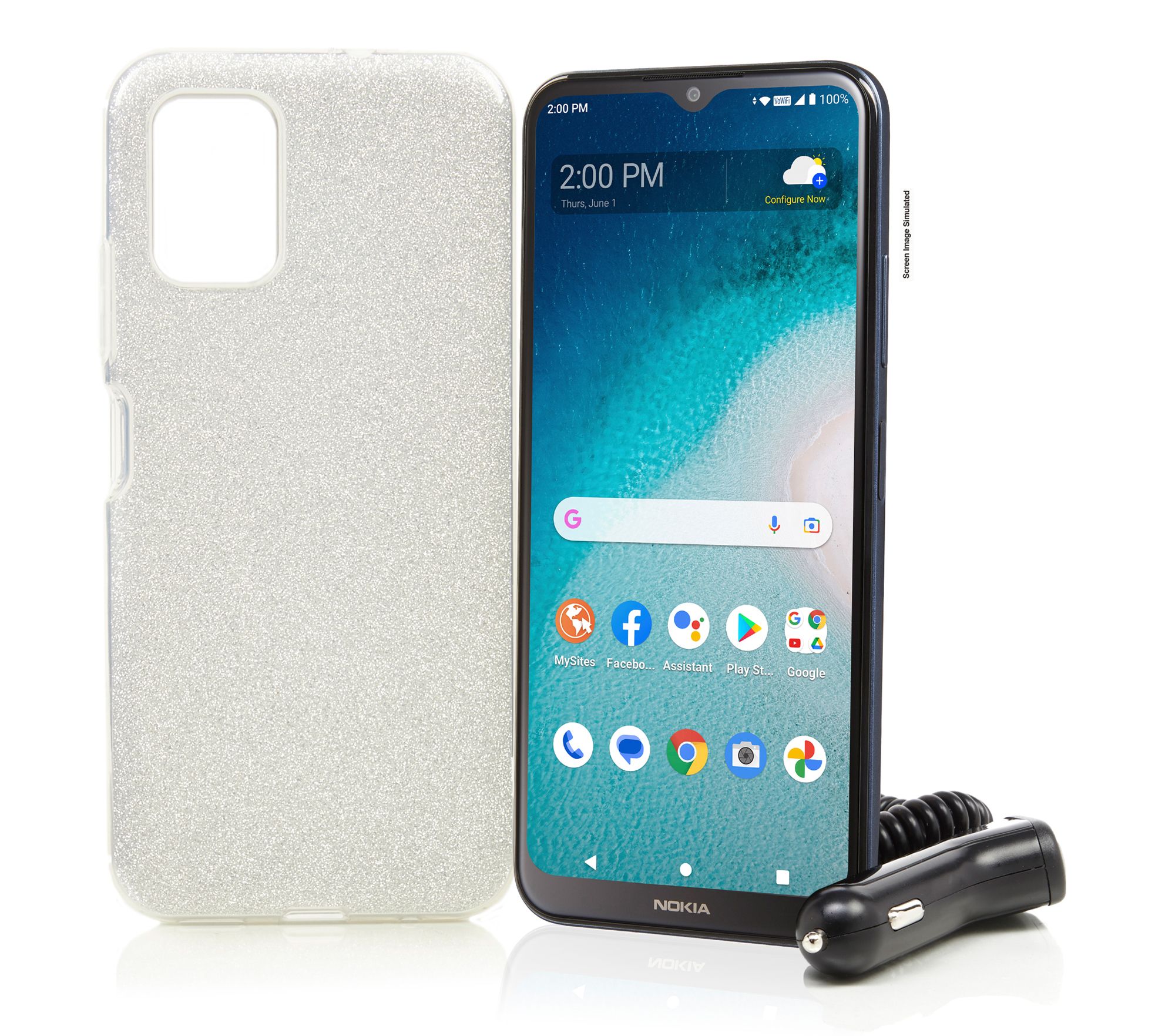 Tracfone 6.5" Nokia C300 Smartphone w/ 1500 Talk/Text & Data Plan