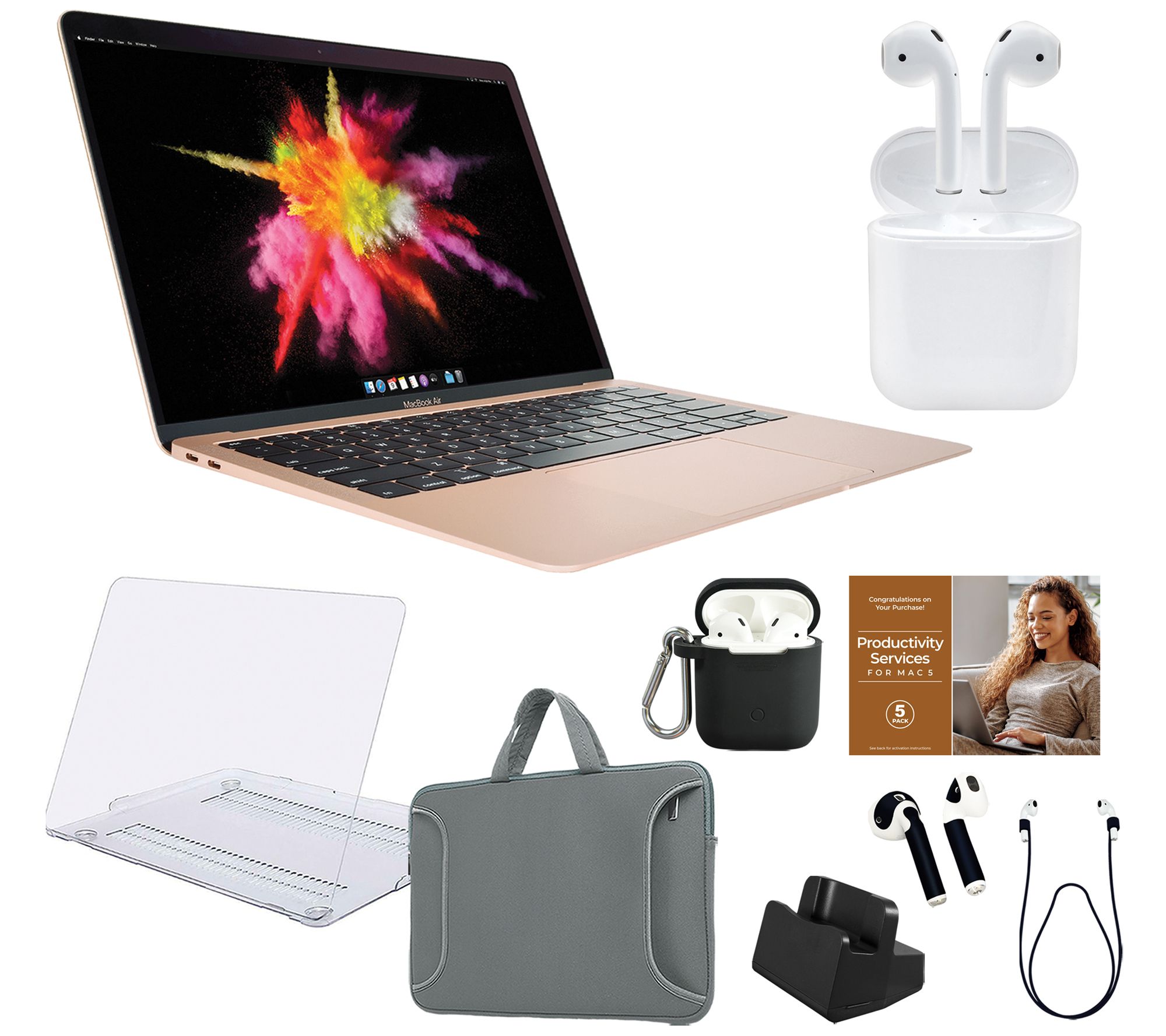 Apple Macbook Air 13" M1 256GB with AirPod 2ndGen Bundle